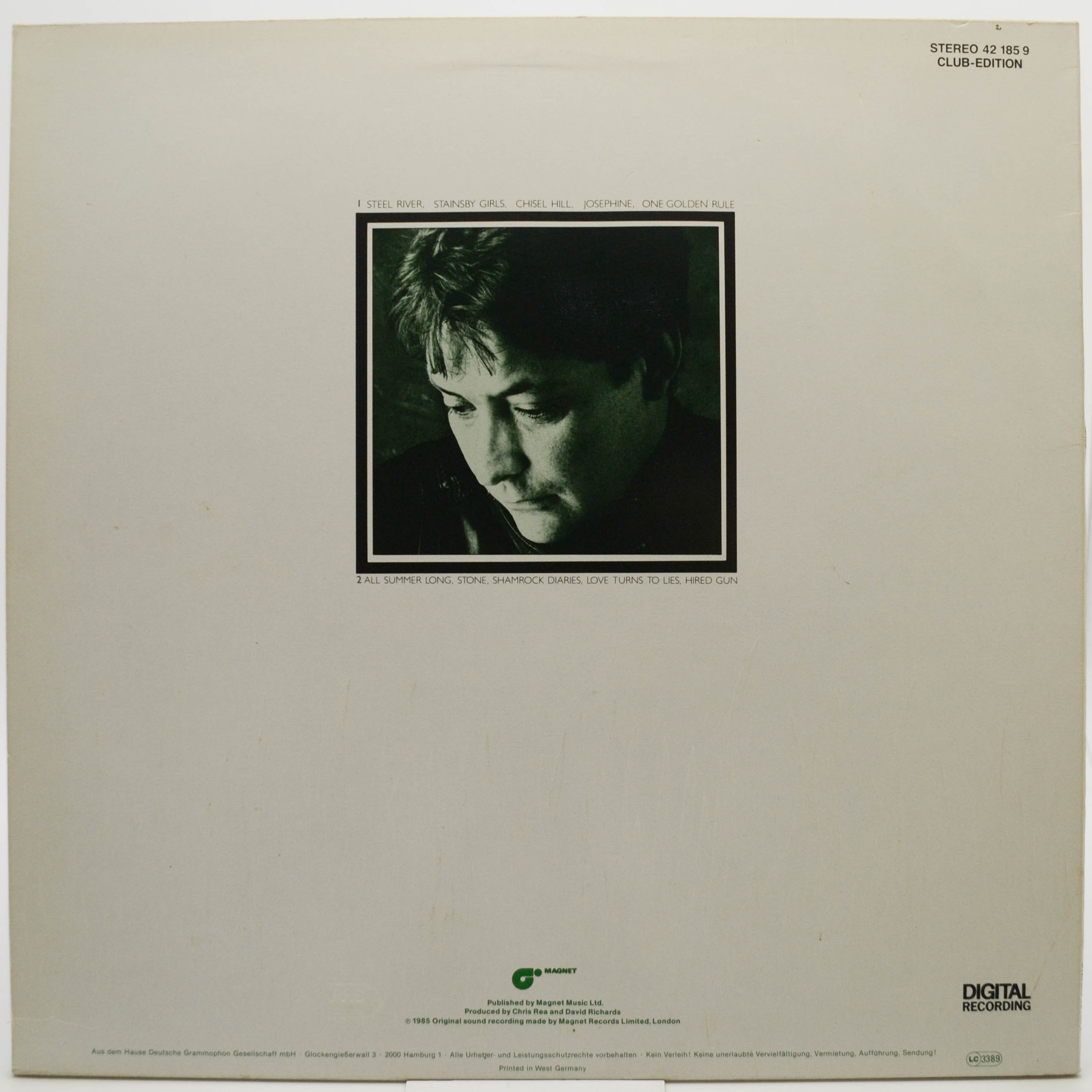 Chris Rea — Shamrock Diaries, 1985