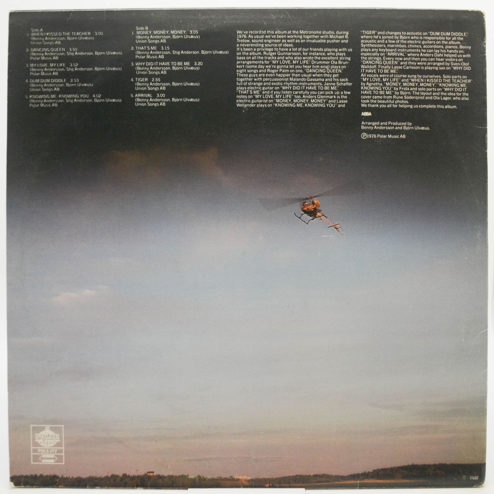 ABBA — Arrival (1-st, Sweden), 1976