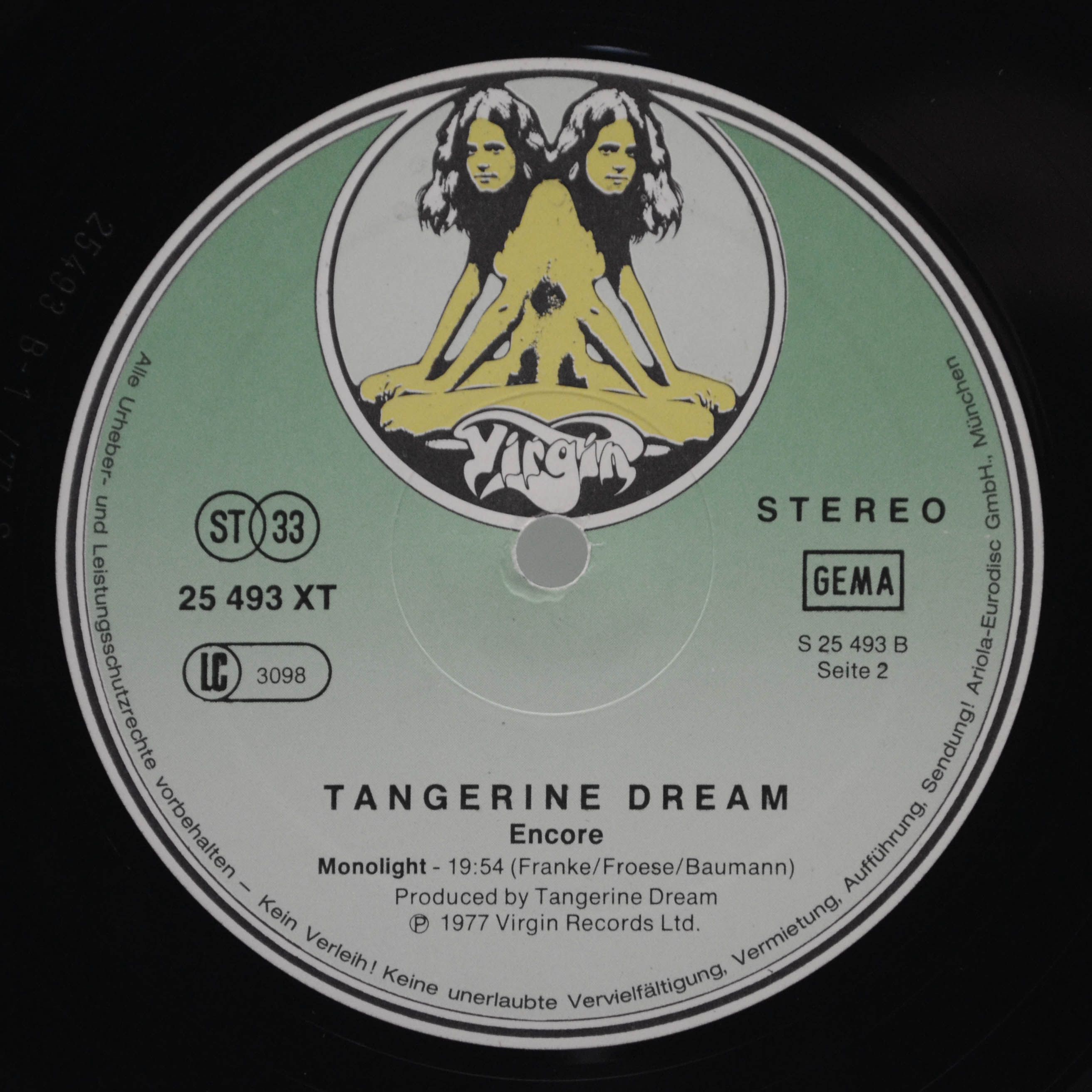 Tangerine Dream — Encore (2LP), 1977