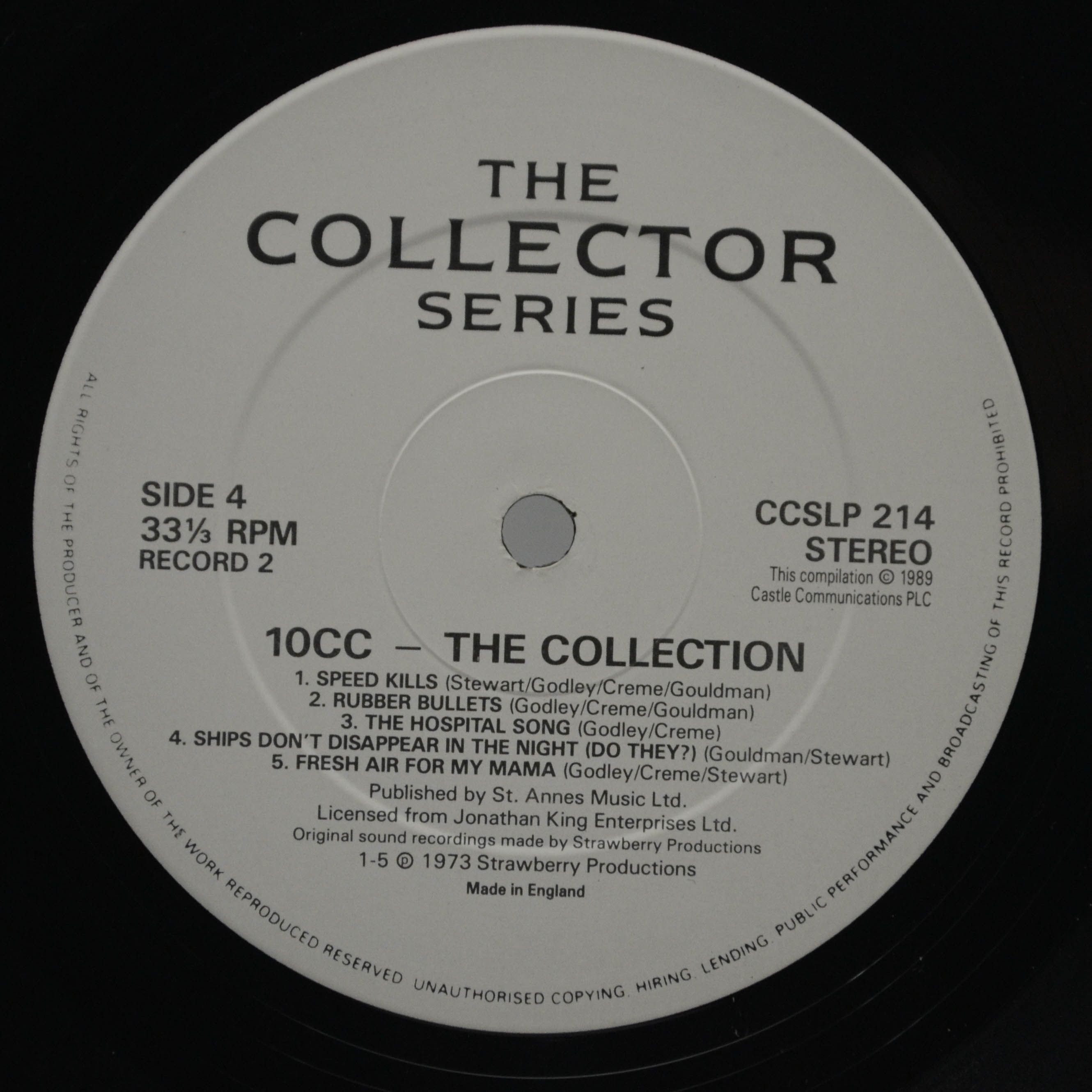 Виниловая пластинка 10 CC — The Collection (2LP, UK), 1989