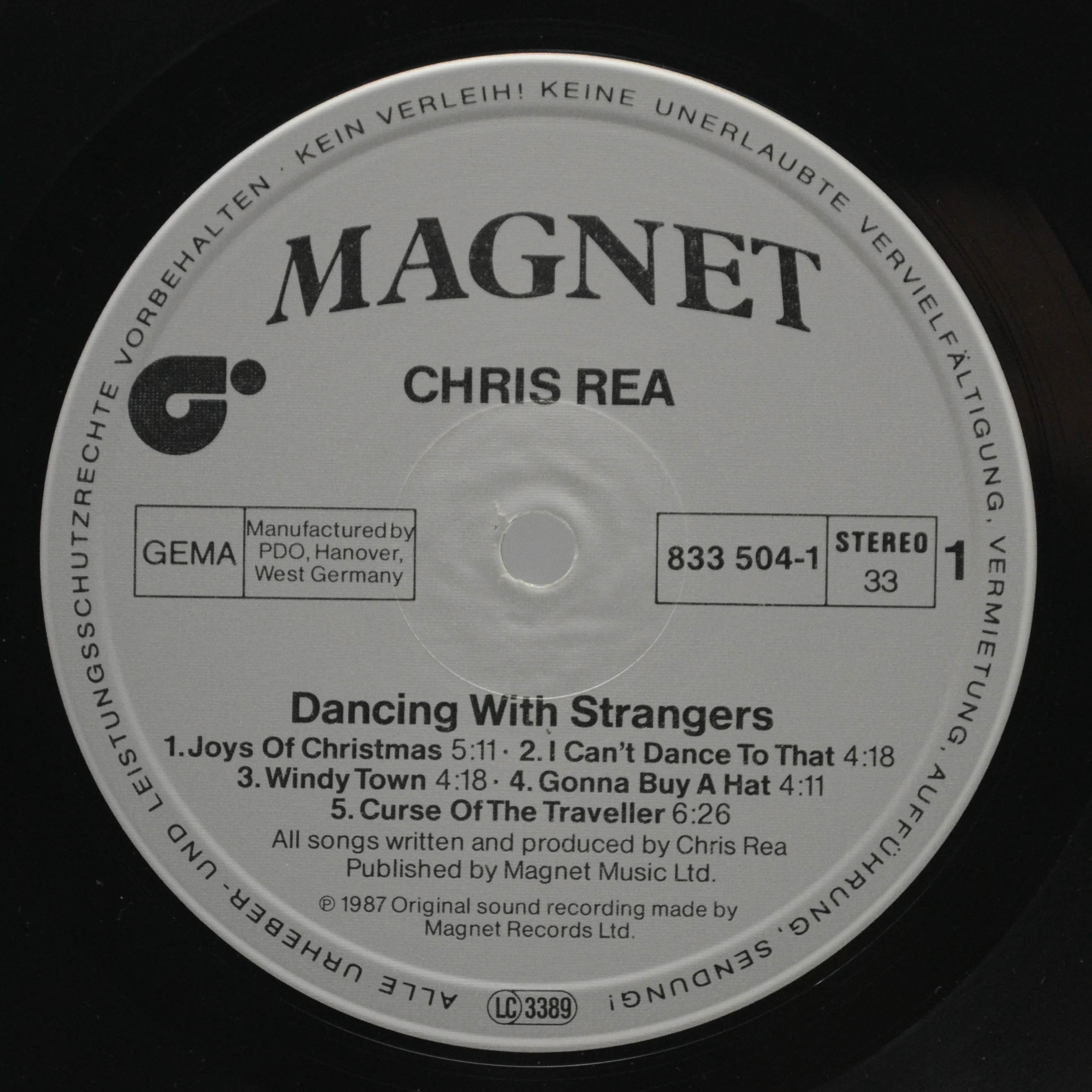 Chris Rea — Dancing With Strangers, 1987