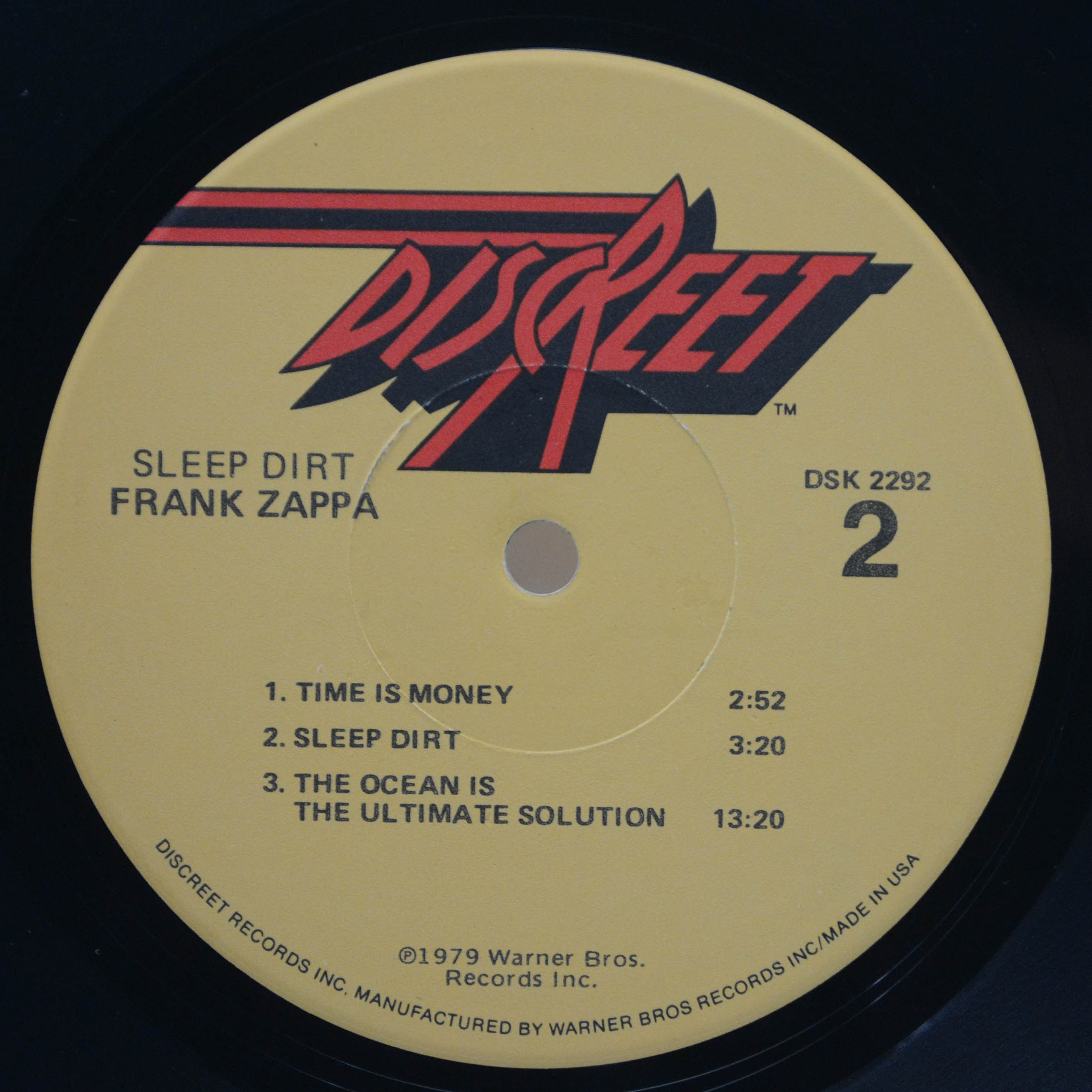 Виниловая пластинка Frank Zappa — Sleep Dirt (1-st, USA), 1979