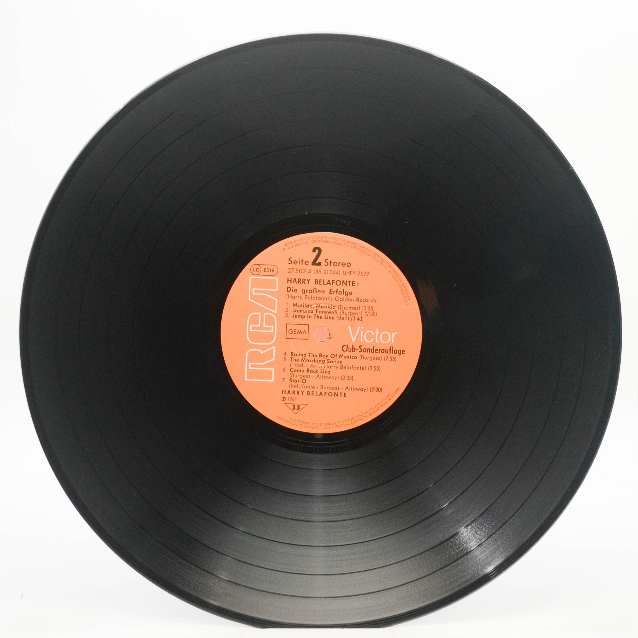 Harry Belafonte — Golden Records, 1967