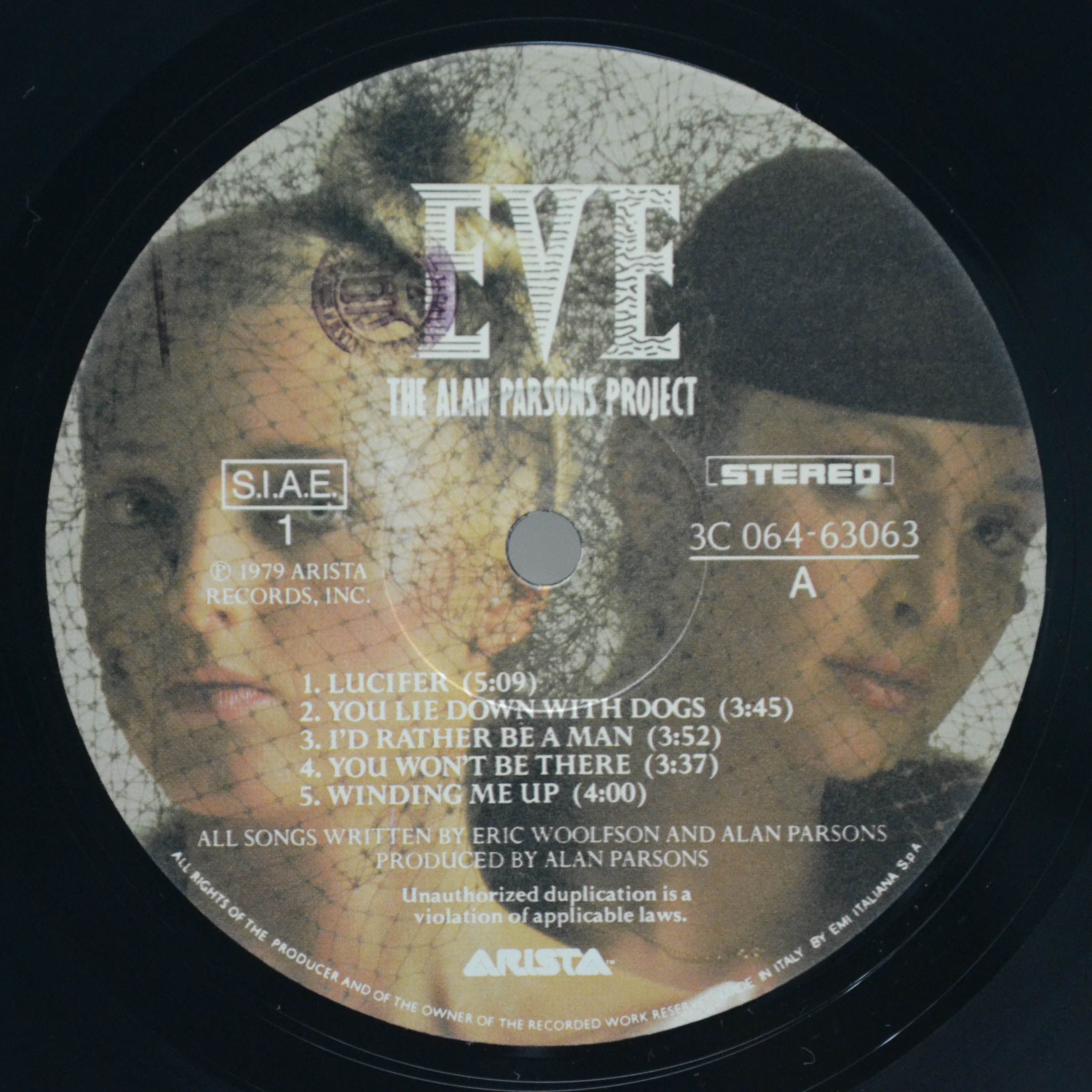 Виниловая пластинка Alan Parsons Project — Eve, 1979