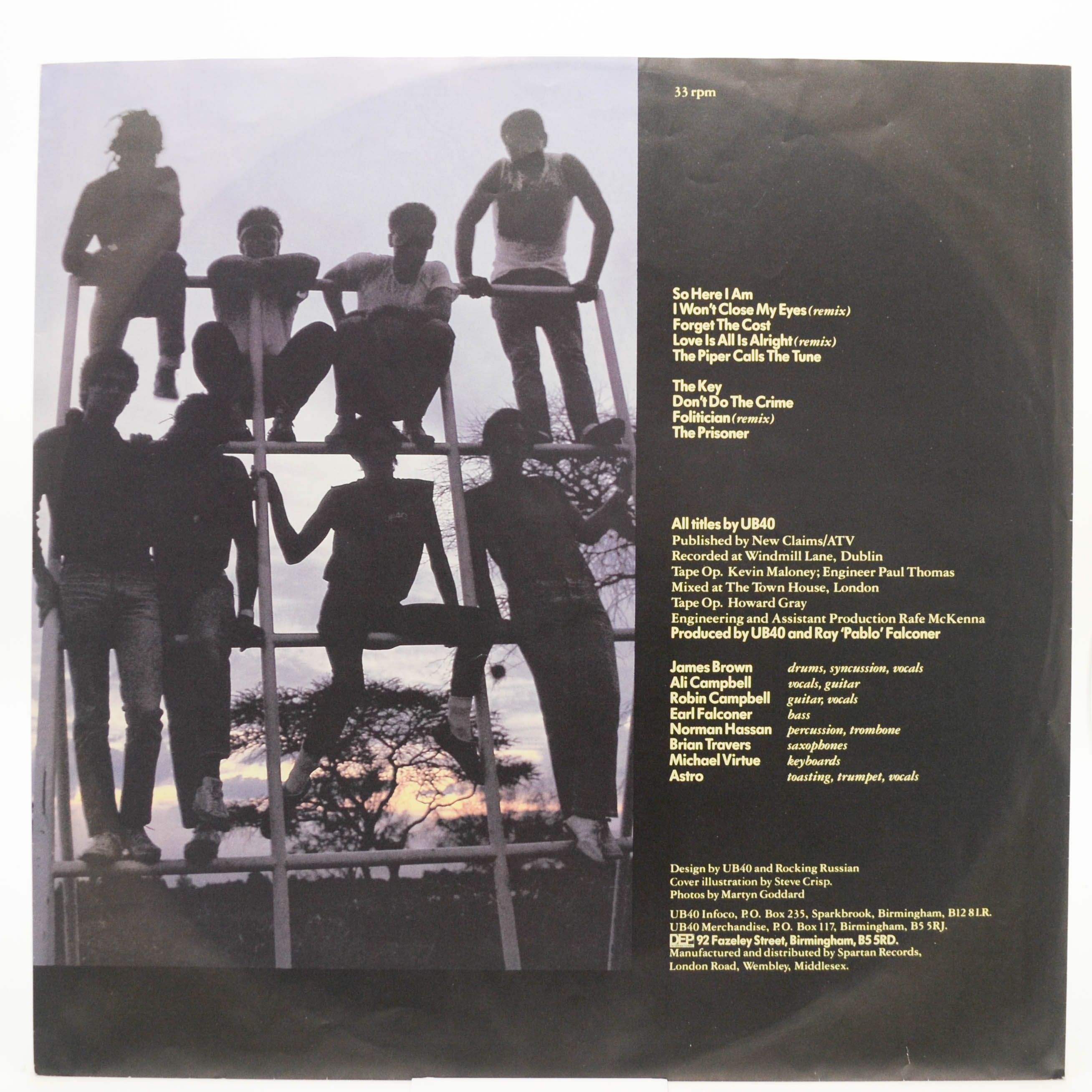 Виниловая пластинка UB44 — UB44, 1982