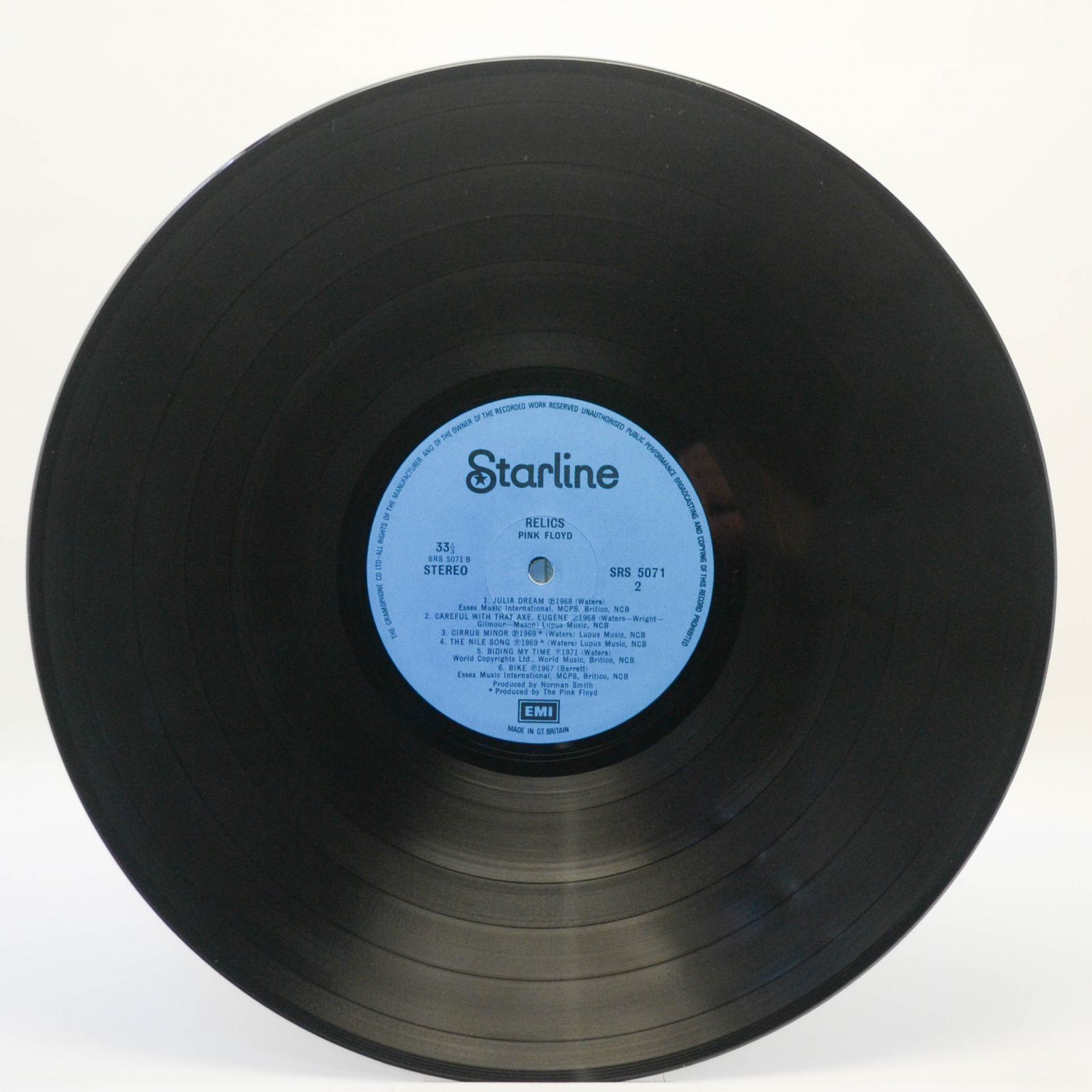 Виниловая пластинка Pink Floyd — Relics, 1987
