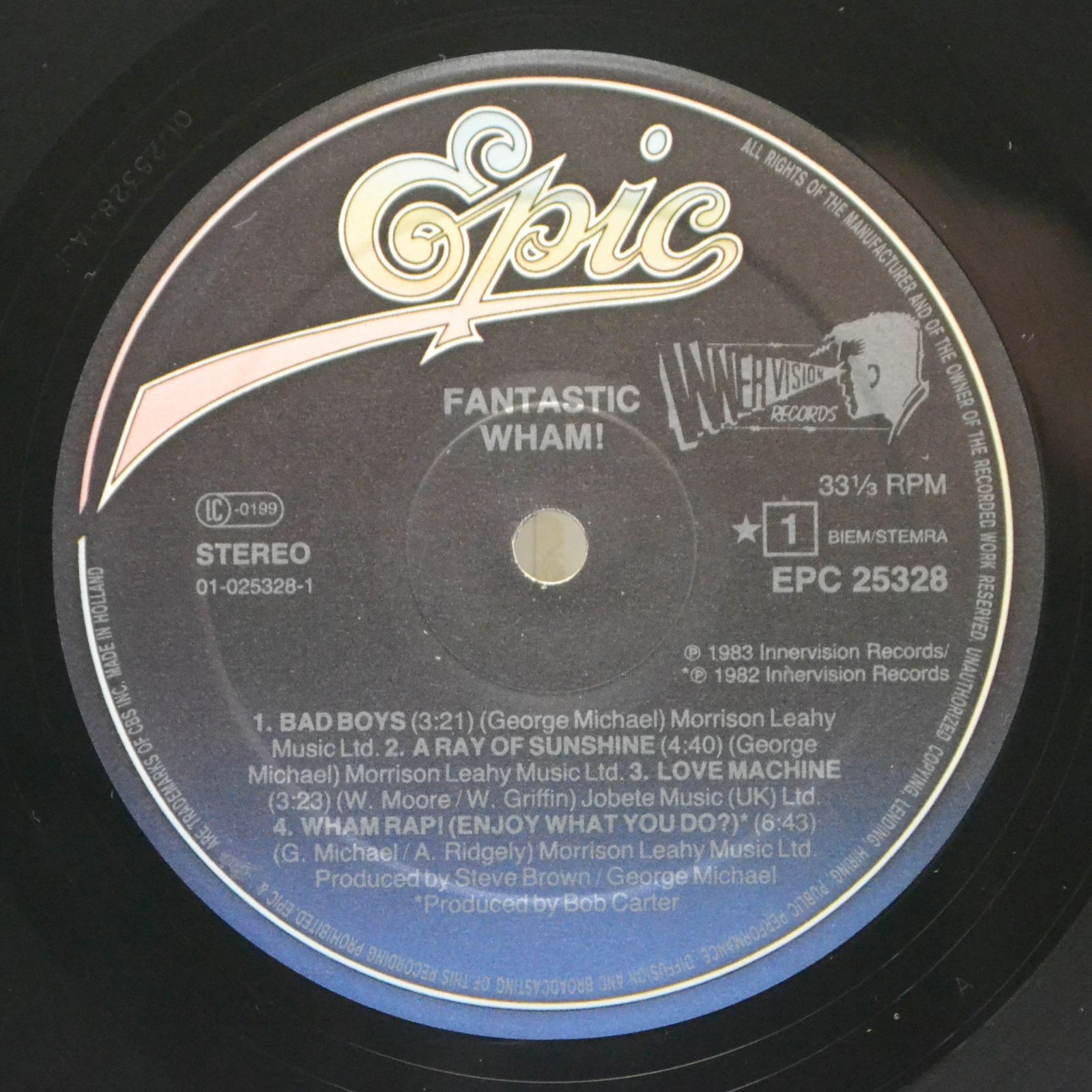 Виниловая пластинка Wham! — Fantastic, 1983