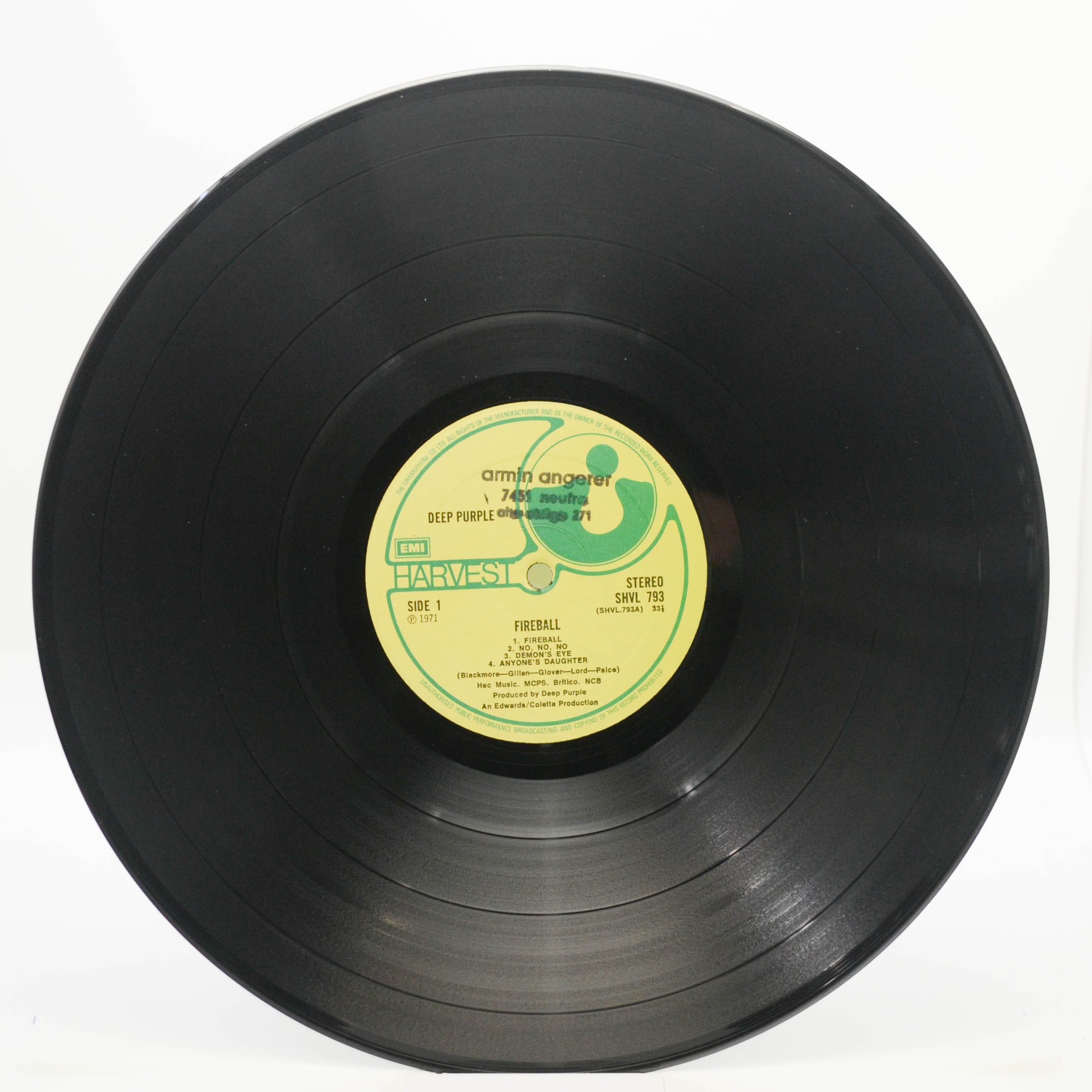 Deep Purple — Fireball (1-st, UK), 1971