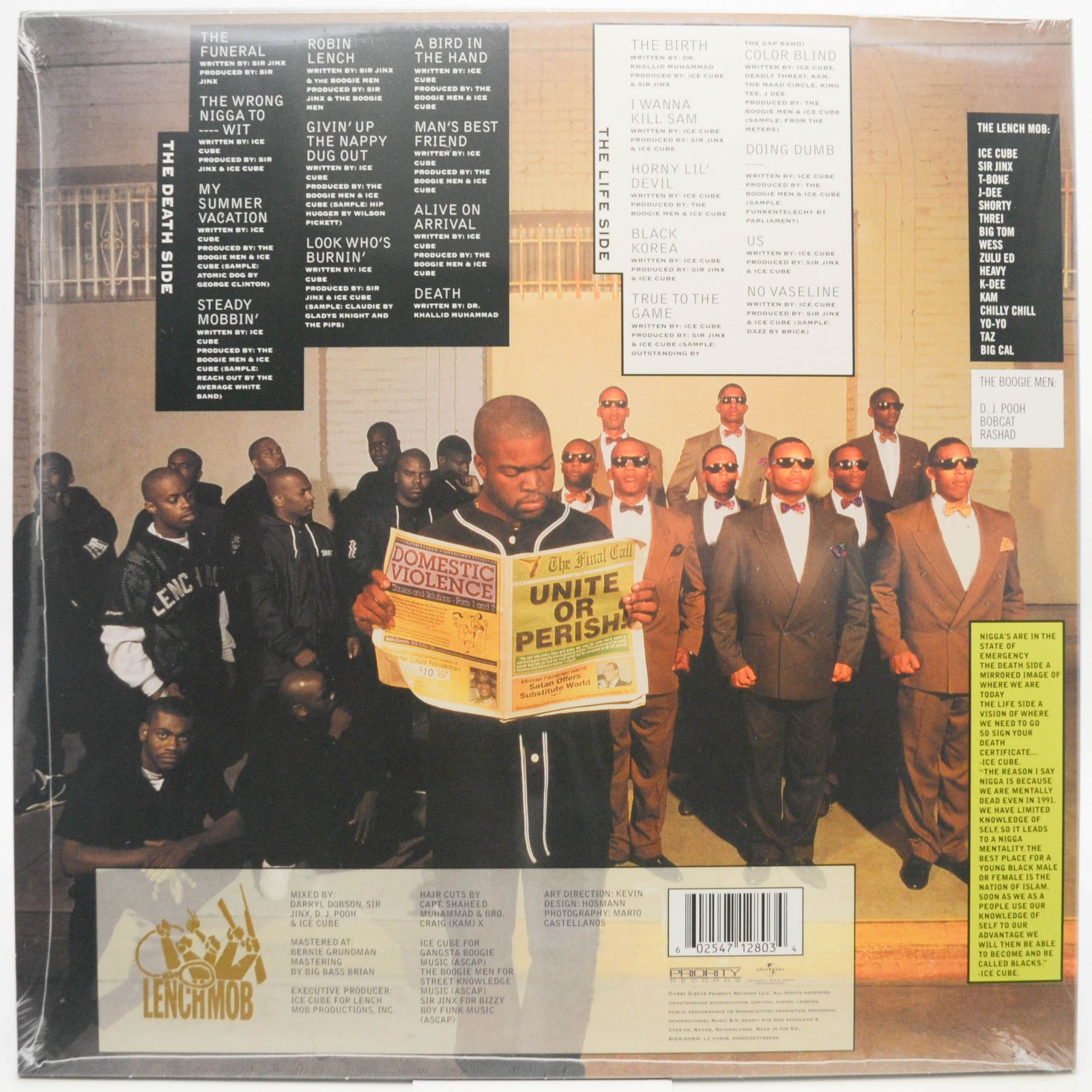 Виниловая пластинка Ice Cube — Death Certificate, 1991