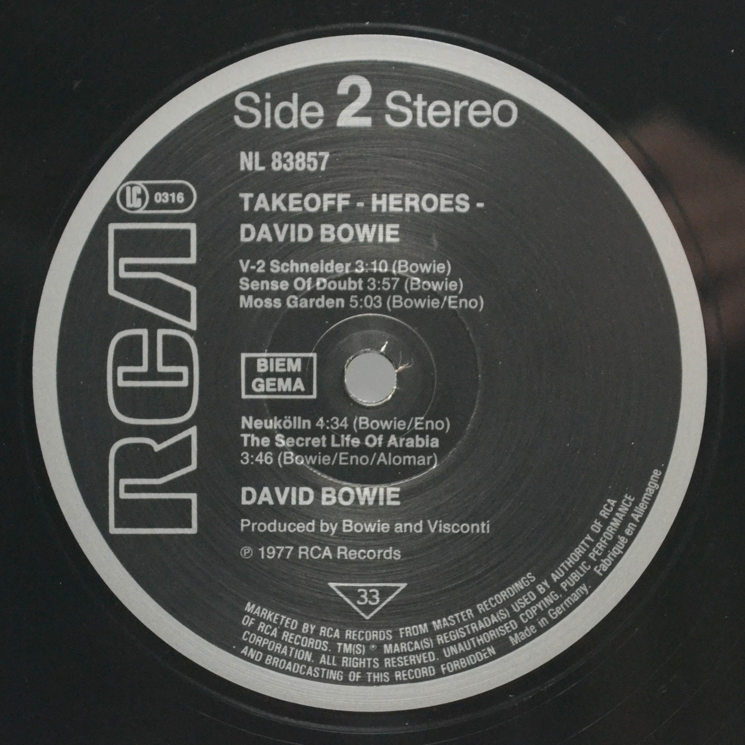 David Bowie — "Heroes", 1985