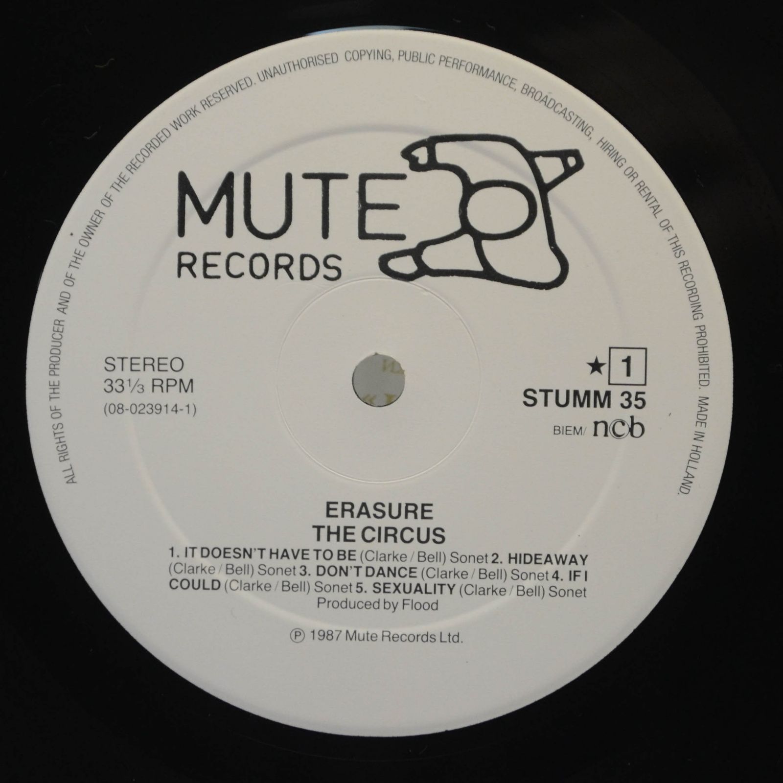 Erasure — The Circus, 1987