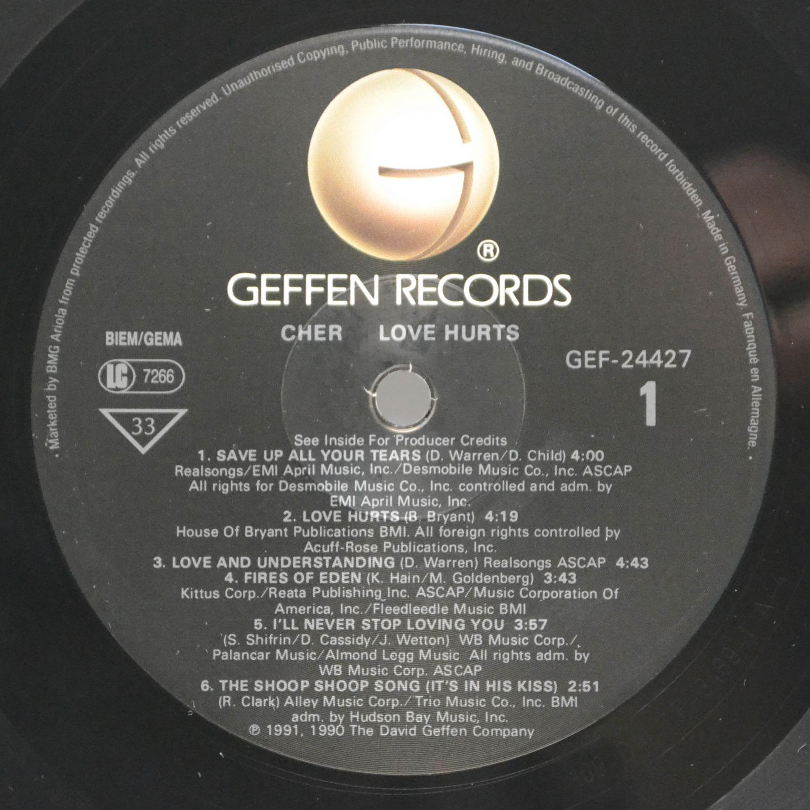 Cher — Love Hurts, 1991