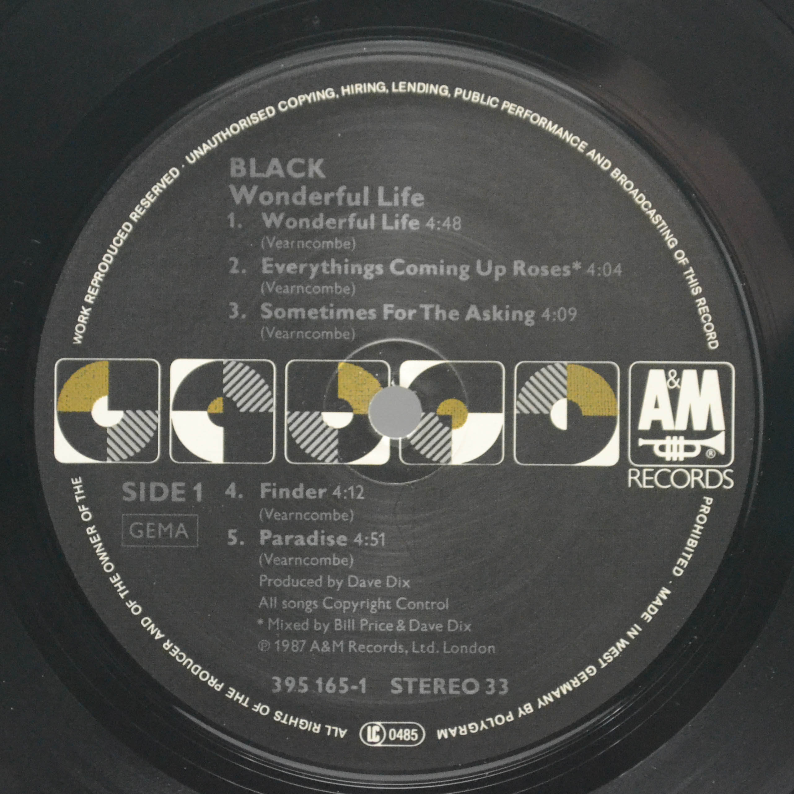 Виниловая пластинка Black — Wonderful Life, 1987