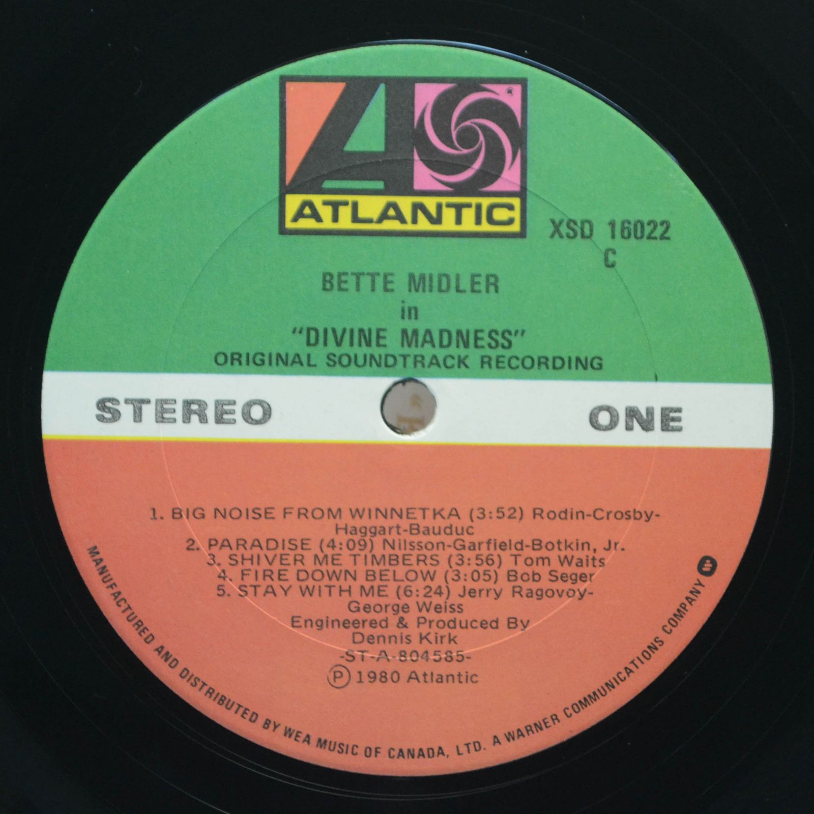 Виниловая пластинка Bette Midler — Divine Madness, 1980