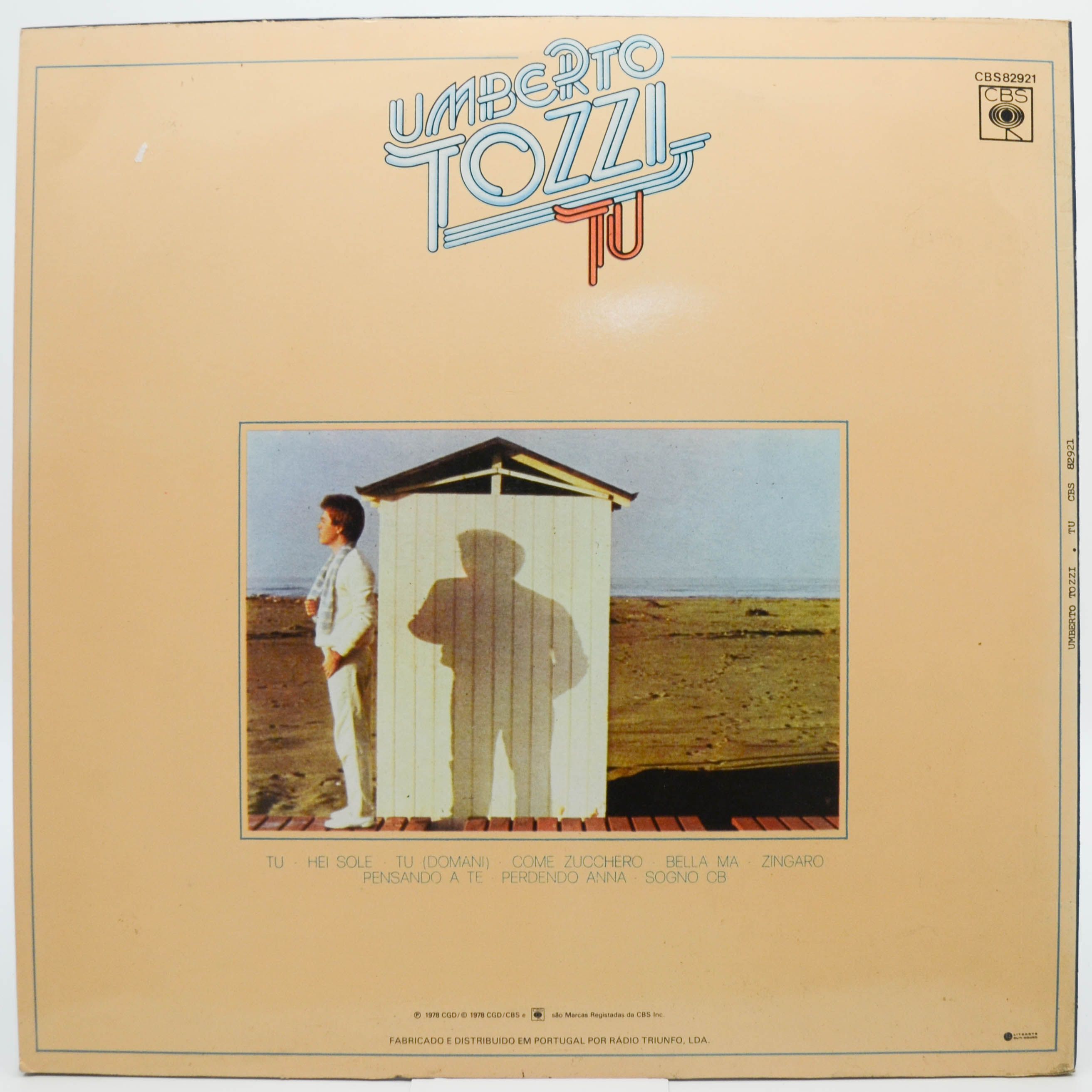 Виниловая пластинка Umberto Tozzi — Tu, 1978