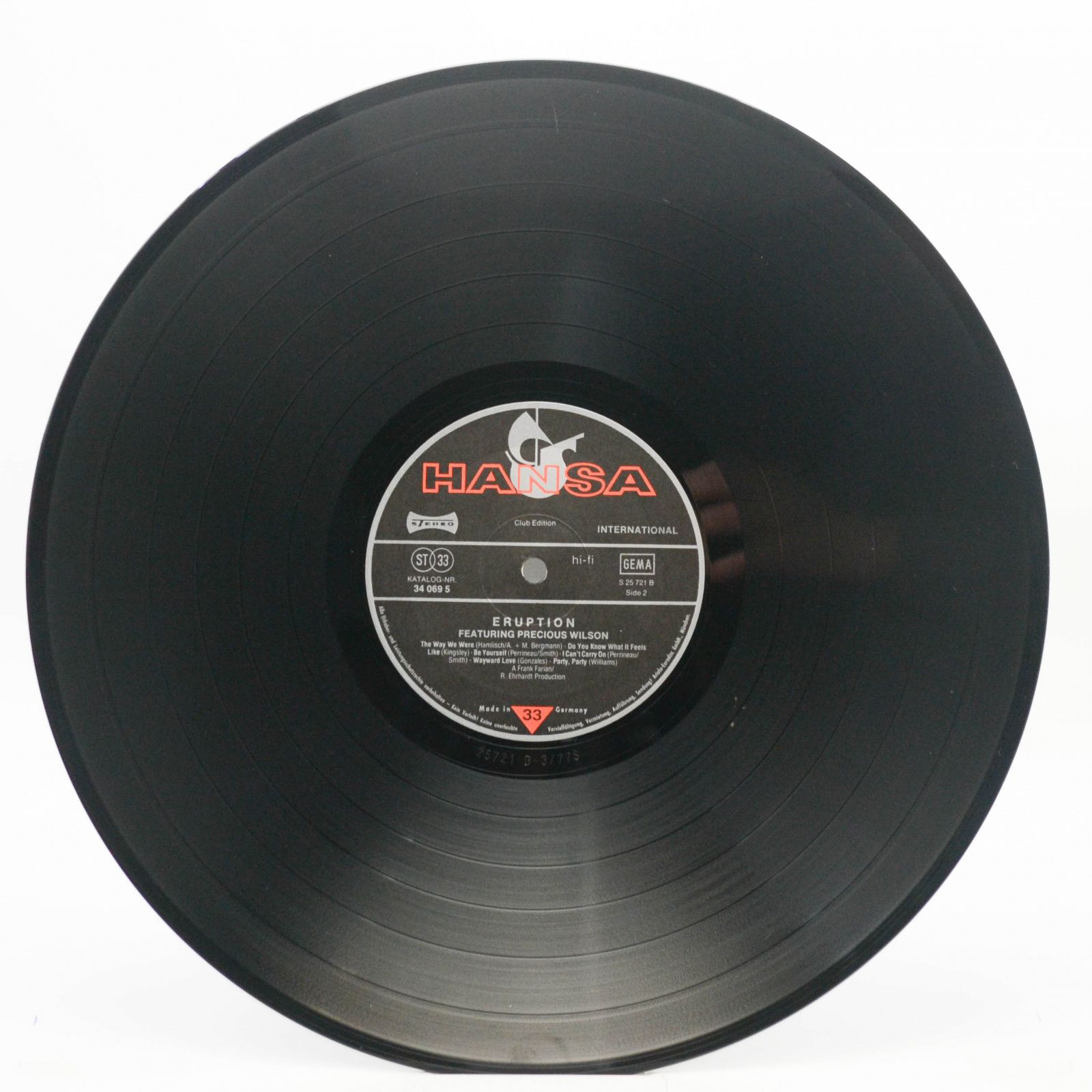 Eruption Featuring Precious Wilson — Eruption, 1977