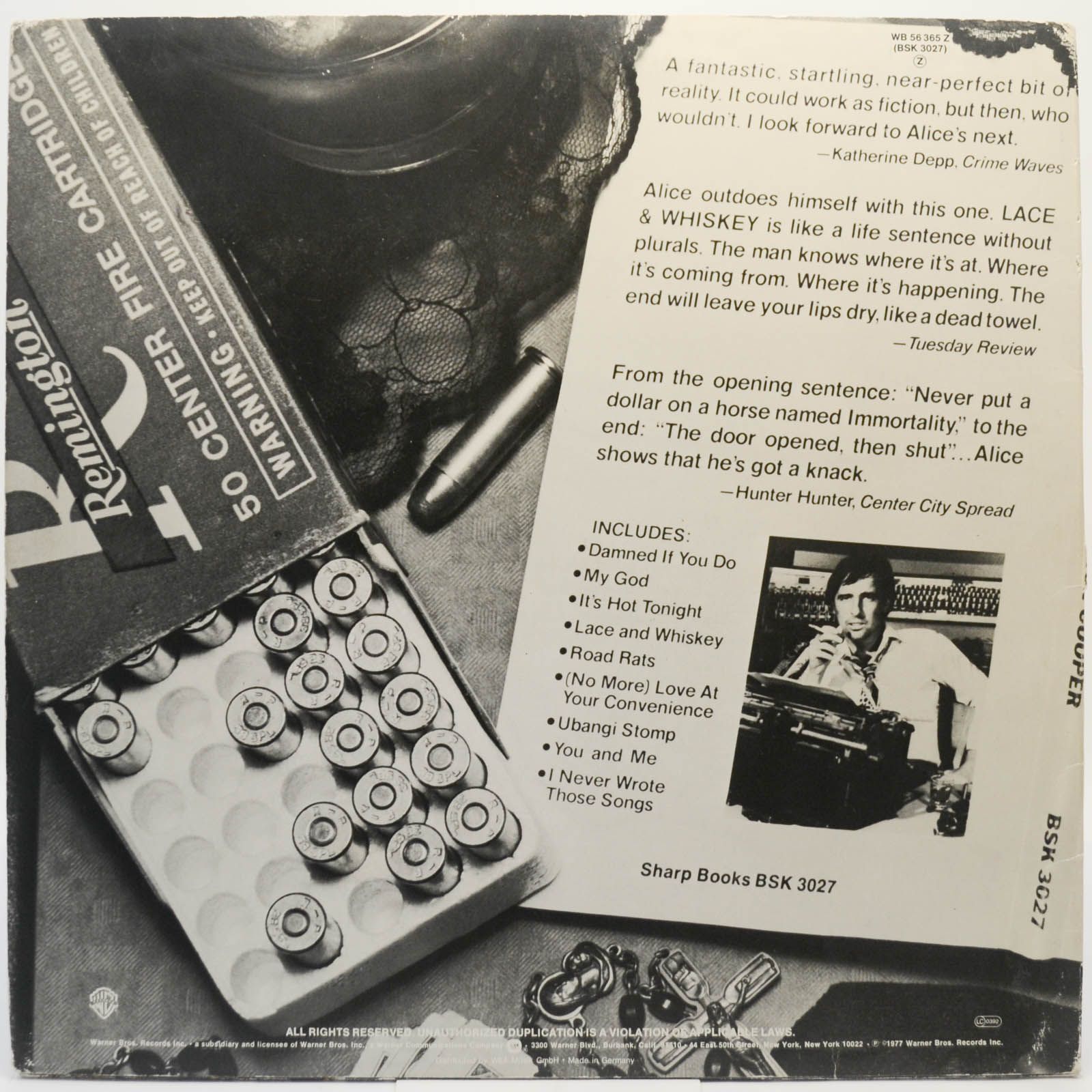 Alice Cooper — Lace And Whiskey, 1977