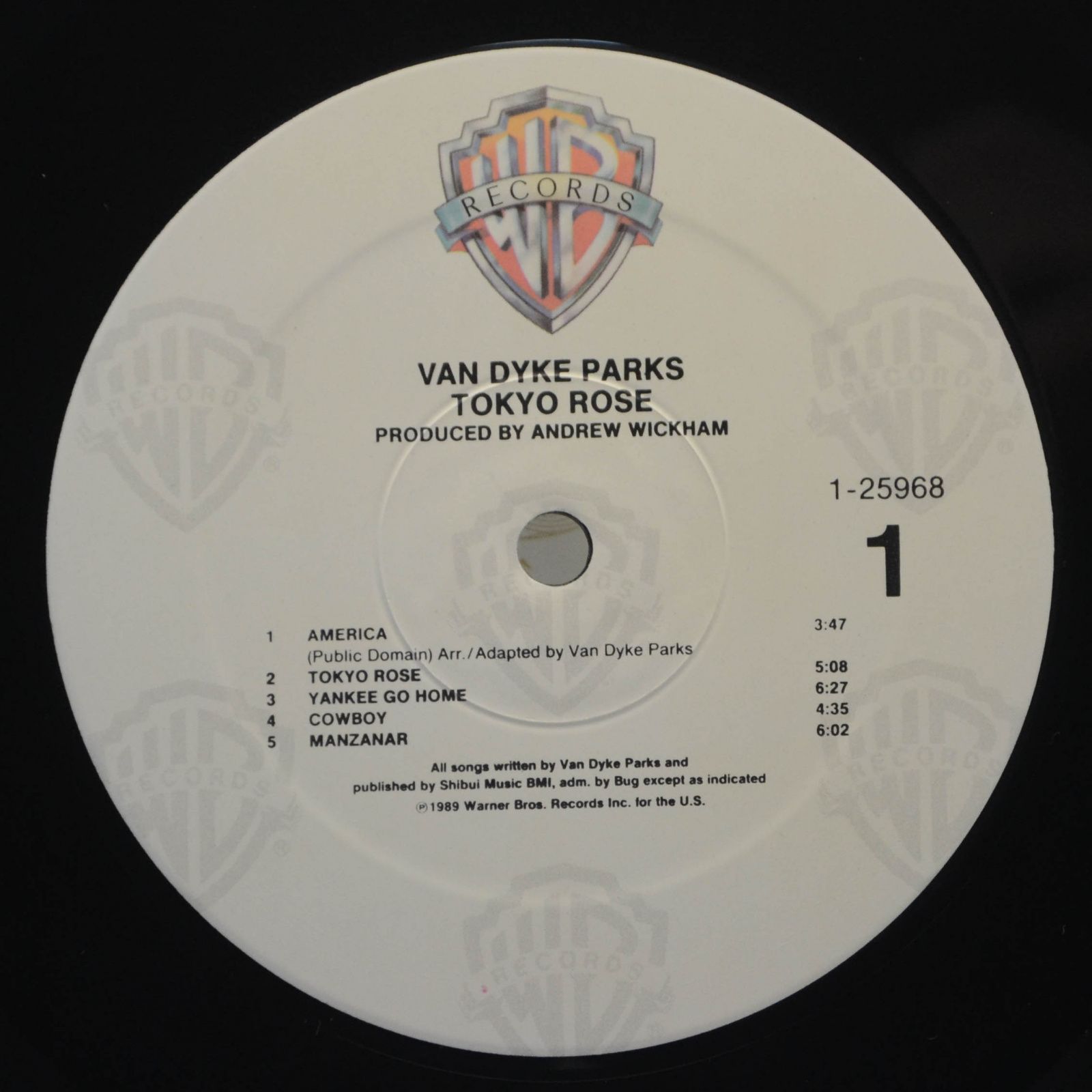 Виниловая пластинка Van Dyke Parks — Tokyo Rose, 1989