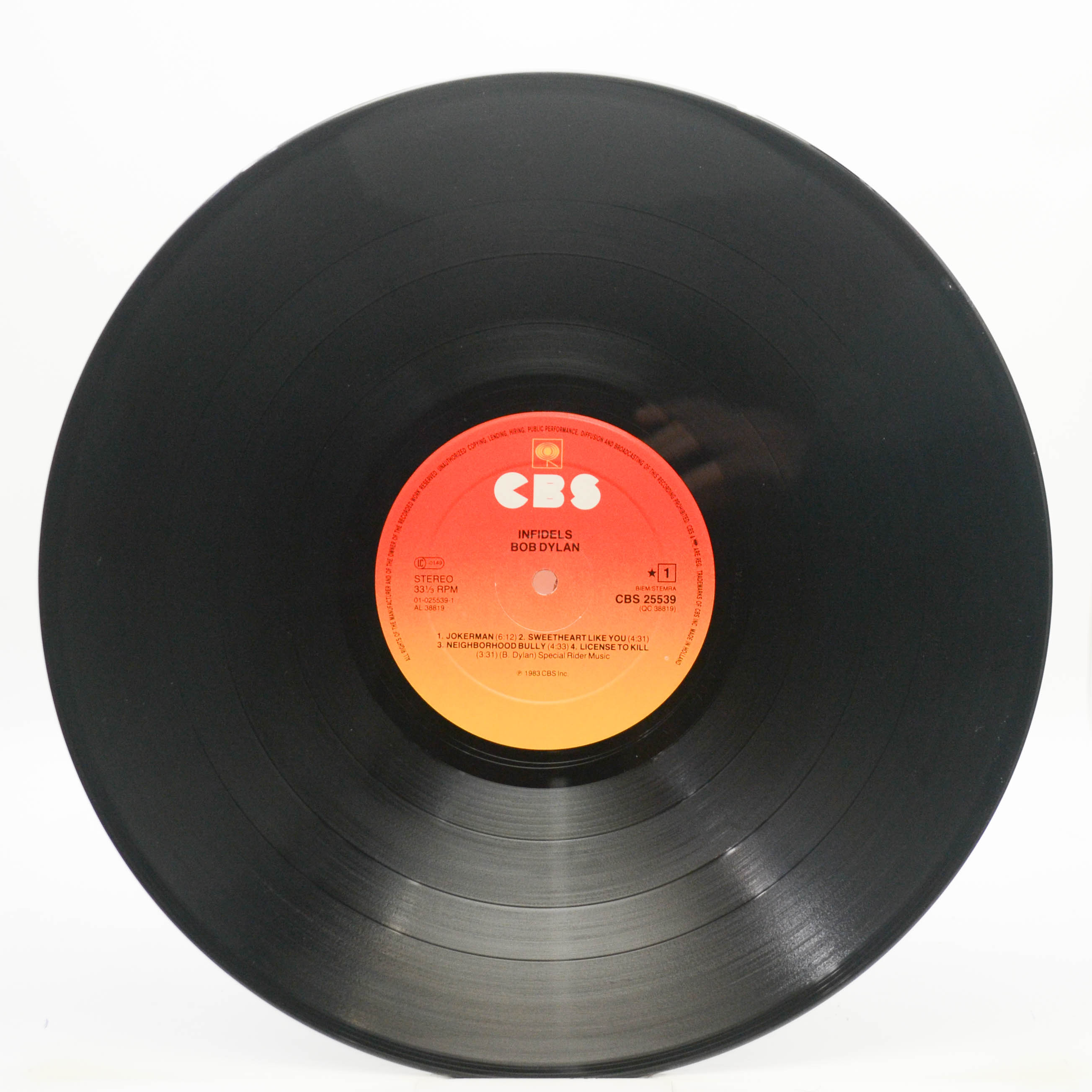 Bob Dylan — Infidels, 1983