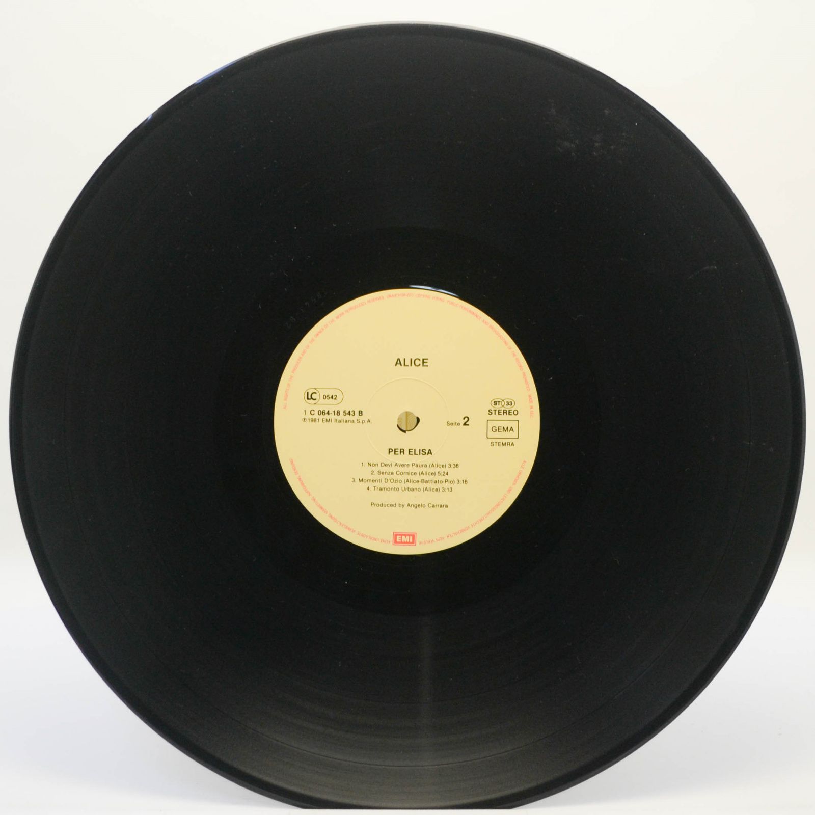 Виниловая пластинка Alice — Per Elisa, 1981