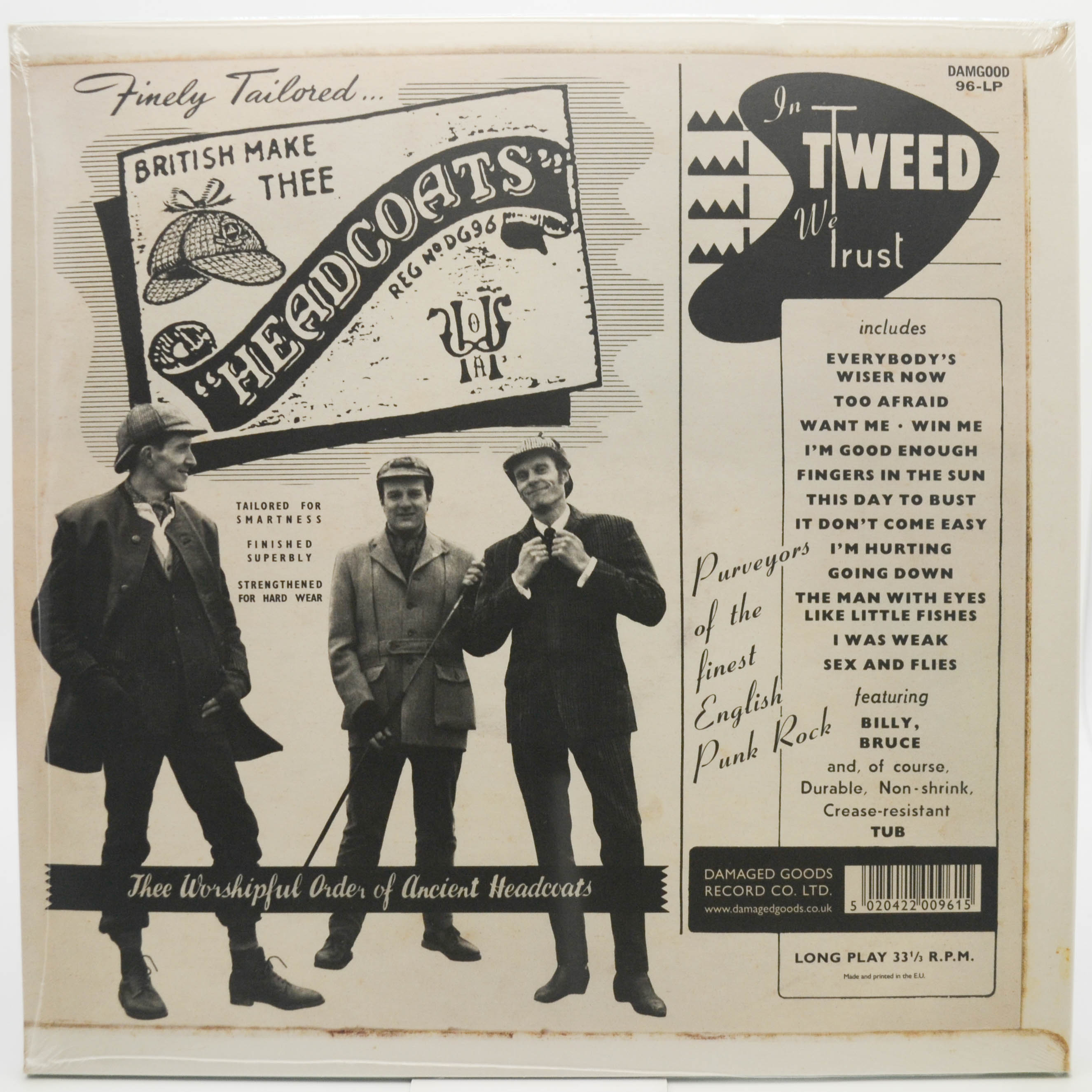 Виниловая пластинка Thee Headcoats — In Tweed We Trust (UK), 1996