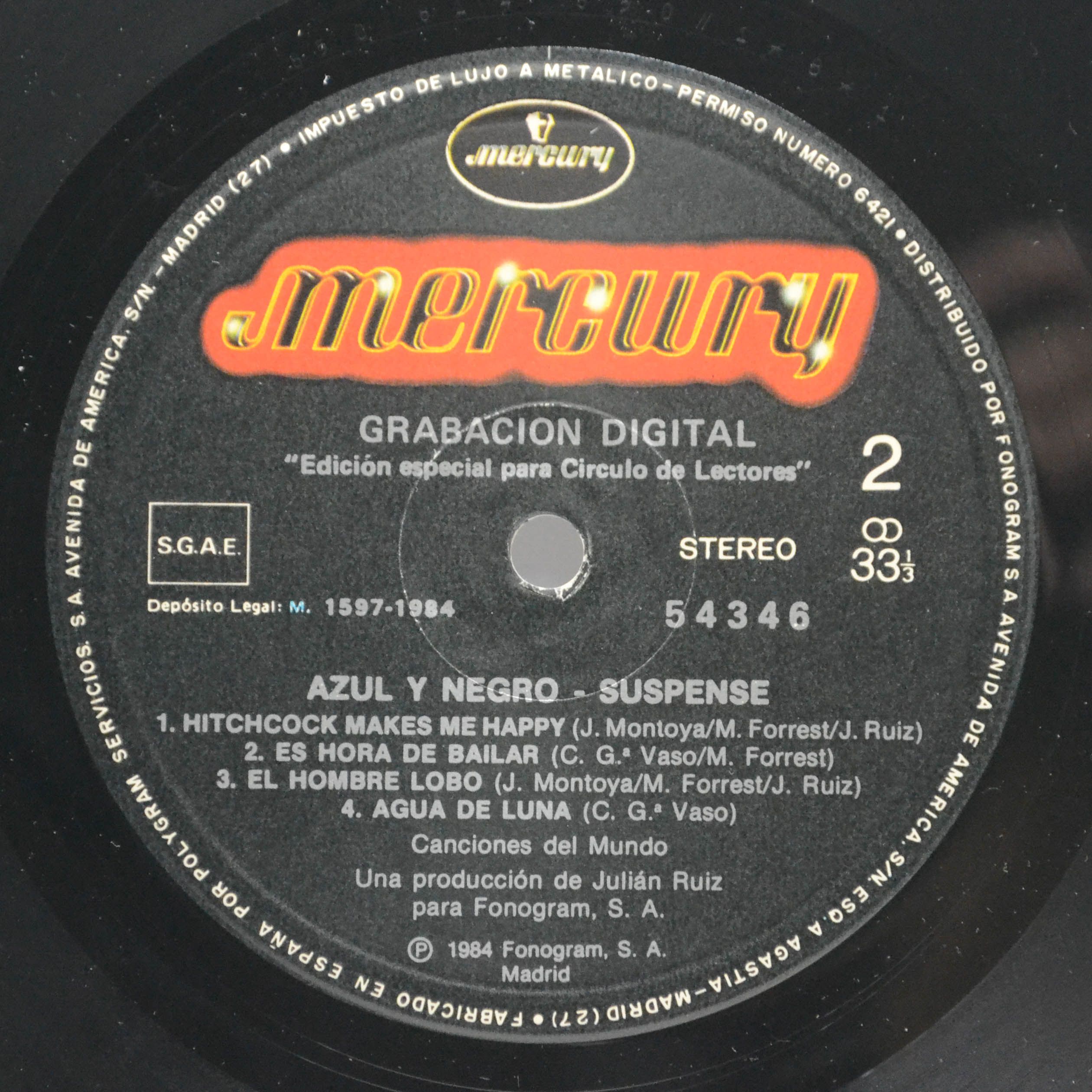 Виниловая пластинка Azul Y Negro — Suspense, 1984