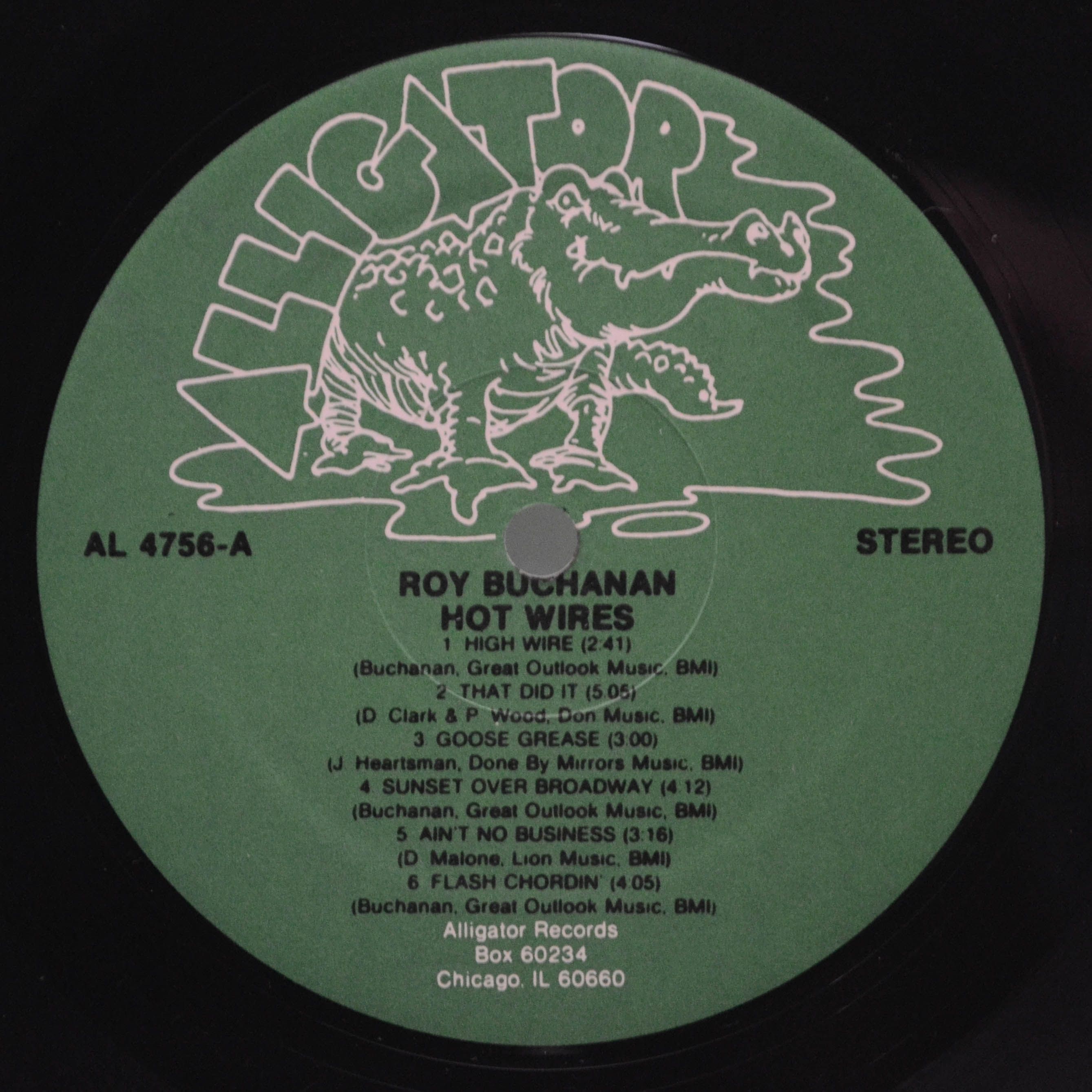 Roy Buchanan — Hot Wires (1-st, USA), 1987