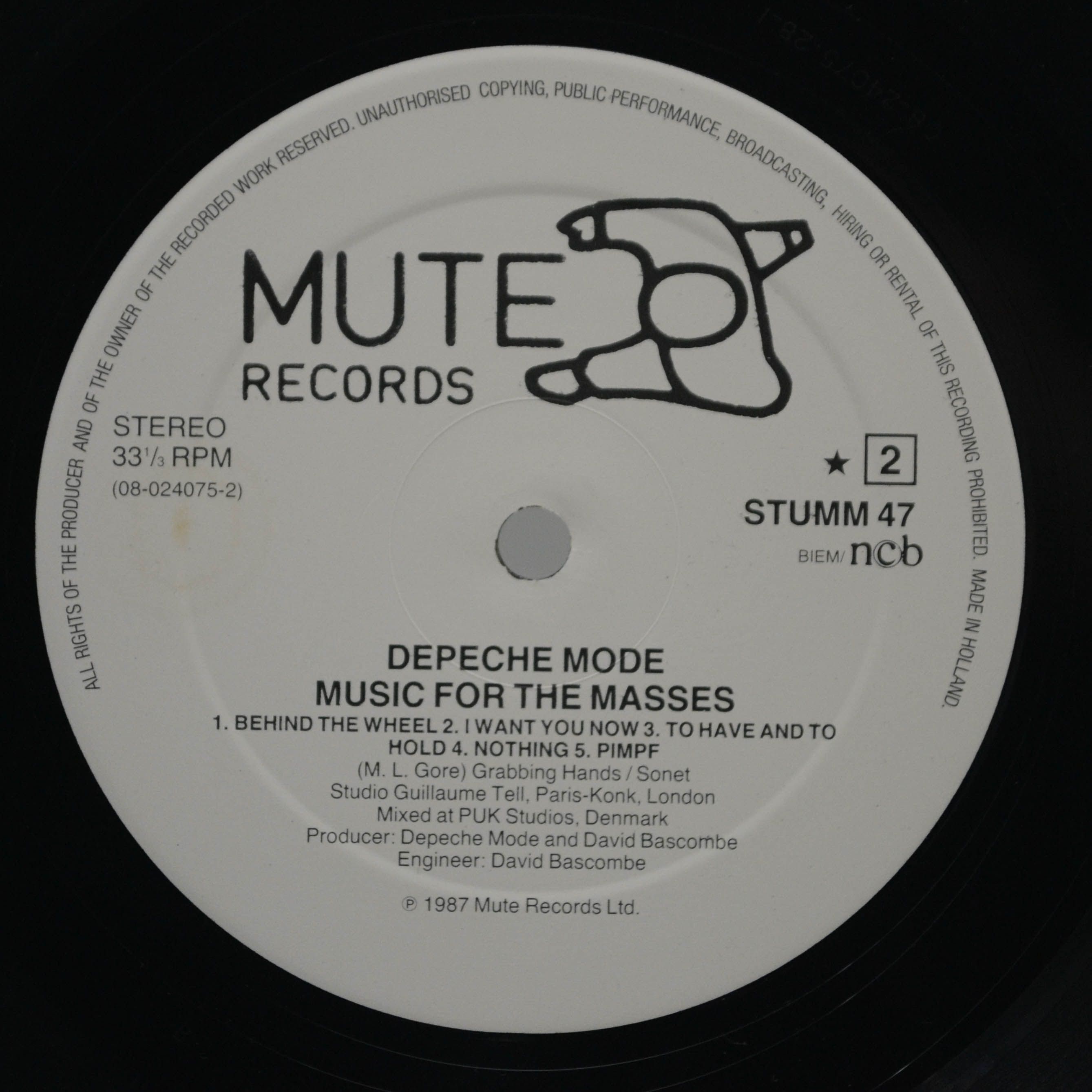 Depeche Mode — Music For The Masses, 1987