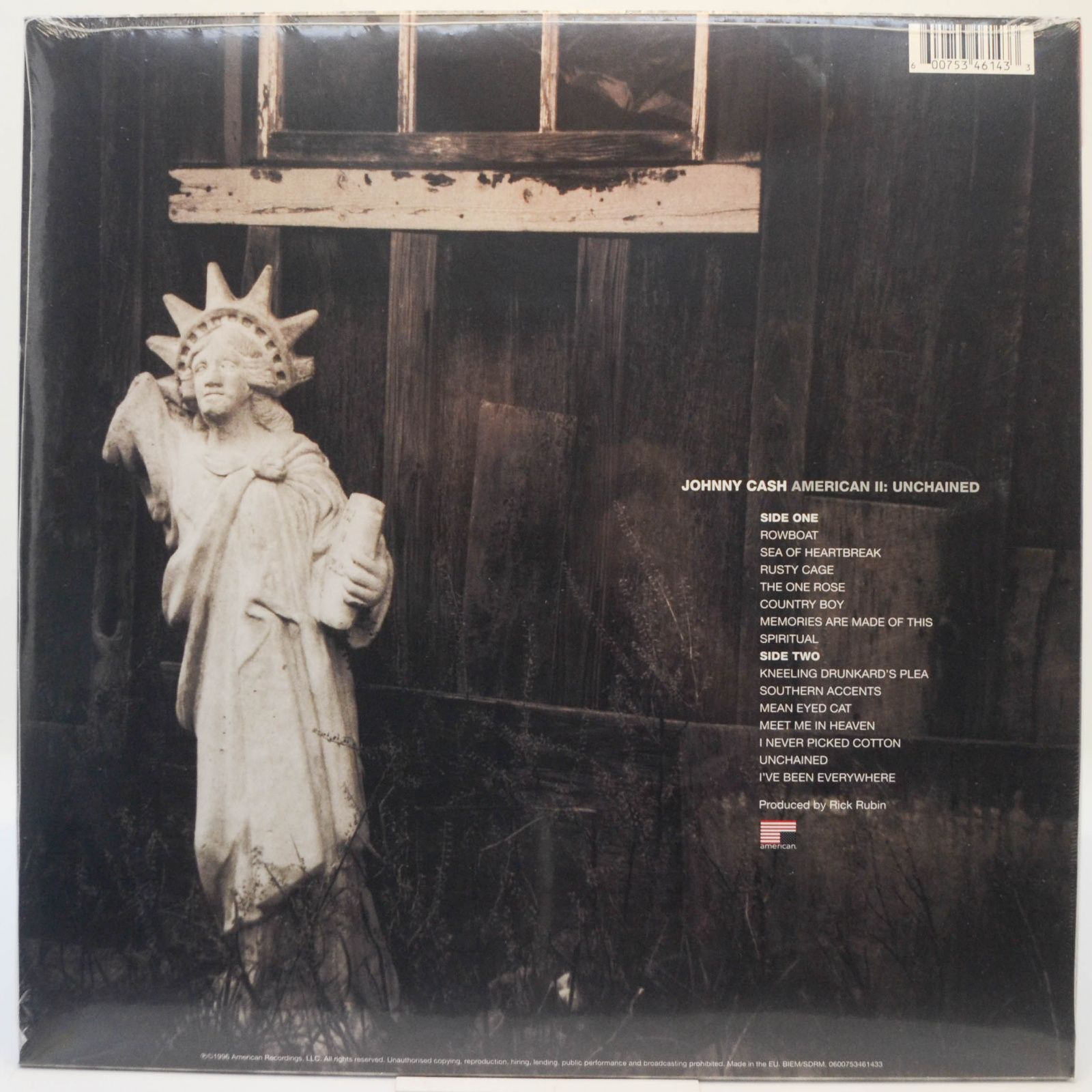 Виниловая пластинка Johnny Cash — American II: Unchained, 2014