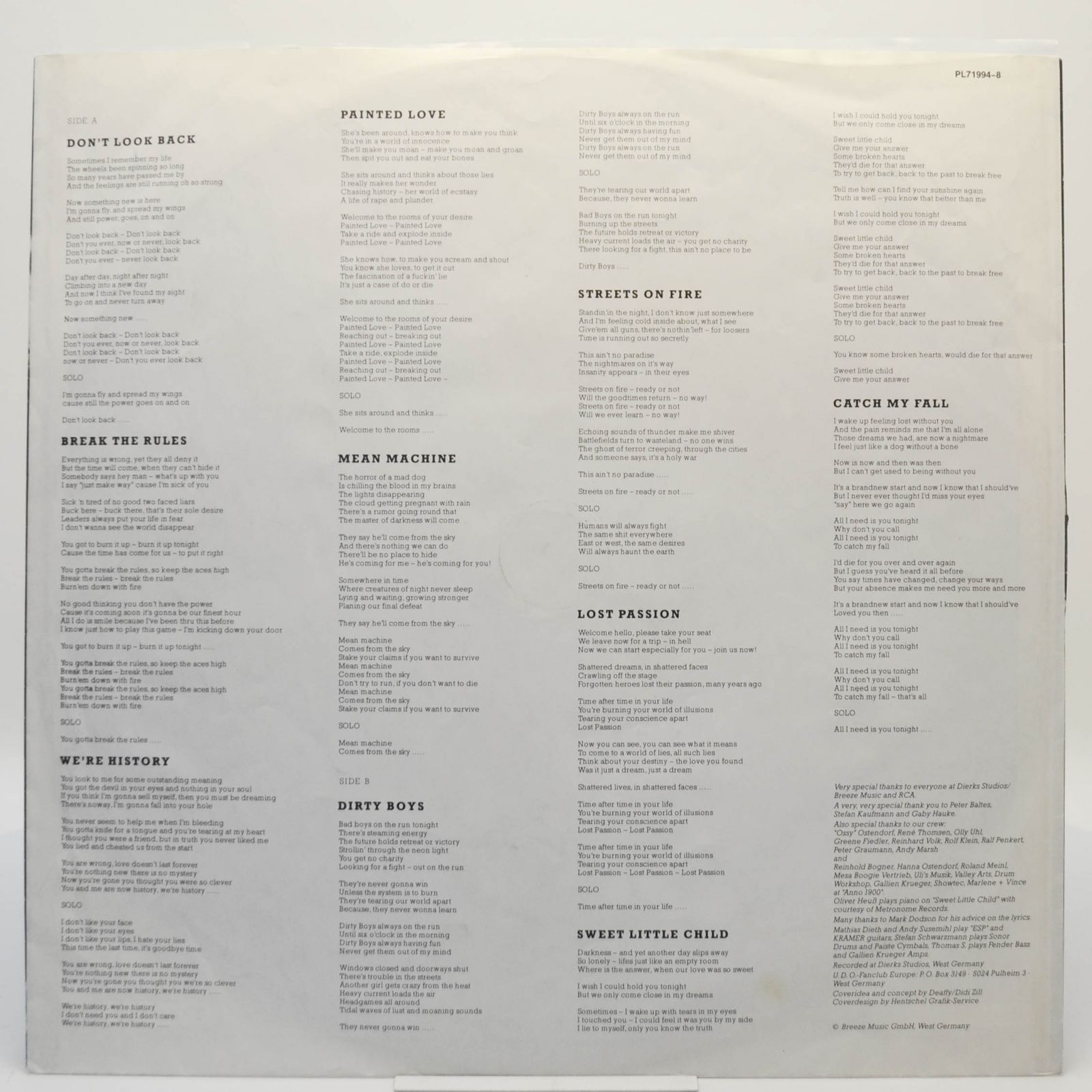 U.D.O. — Mean Machine, 1989