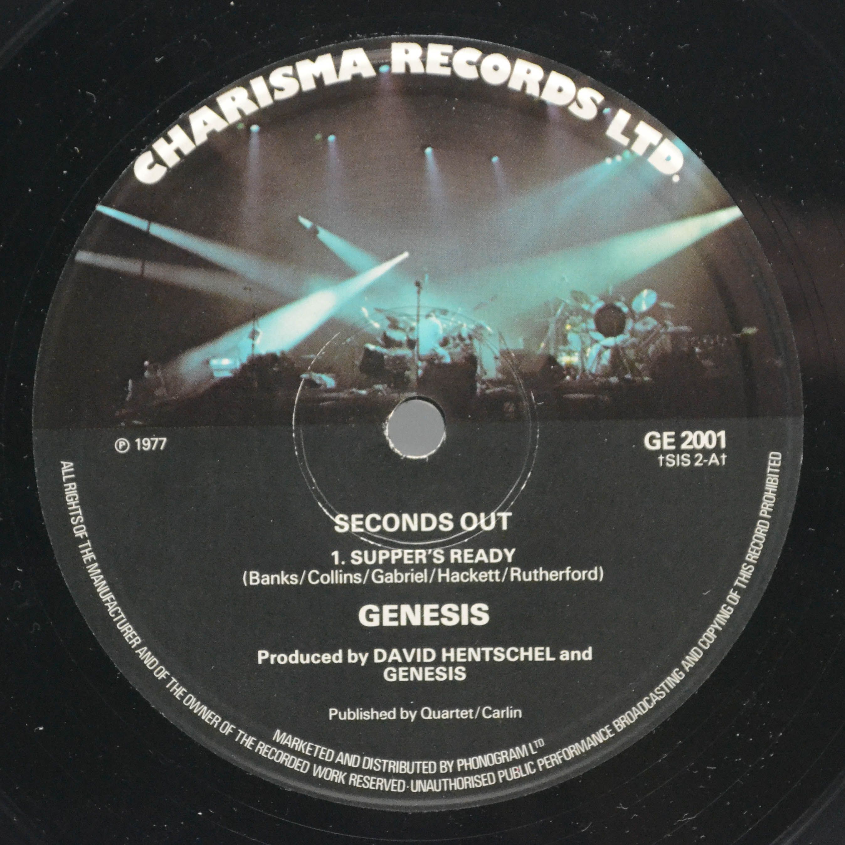 Genesis — Seconds Out (2LP, 1-st UK), 1977