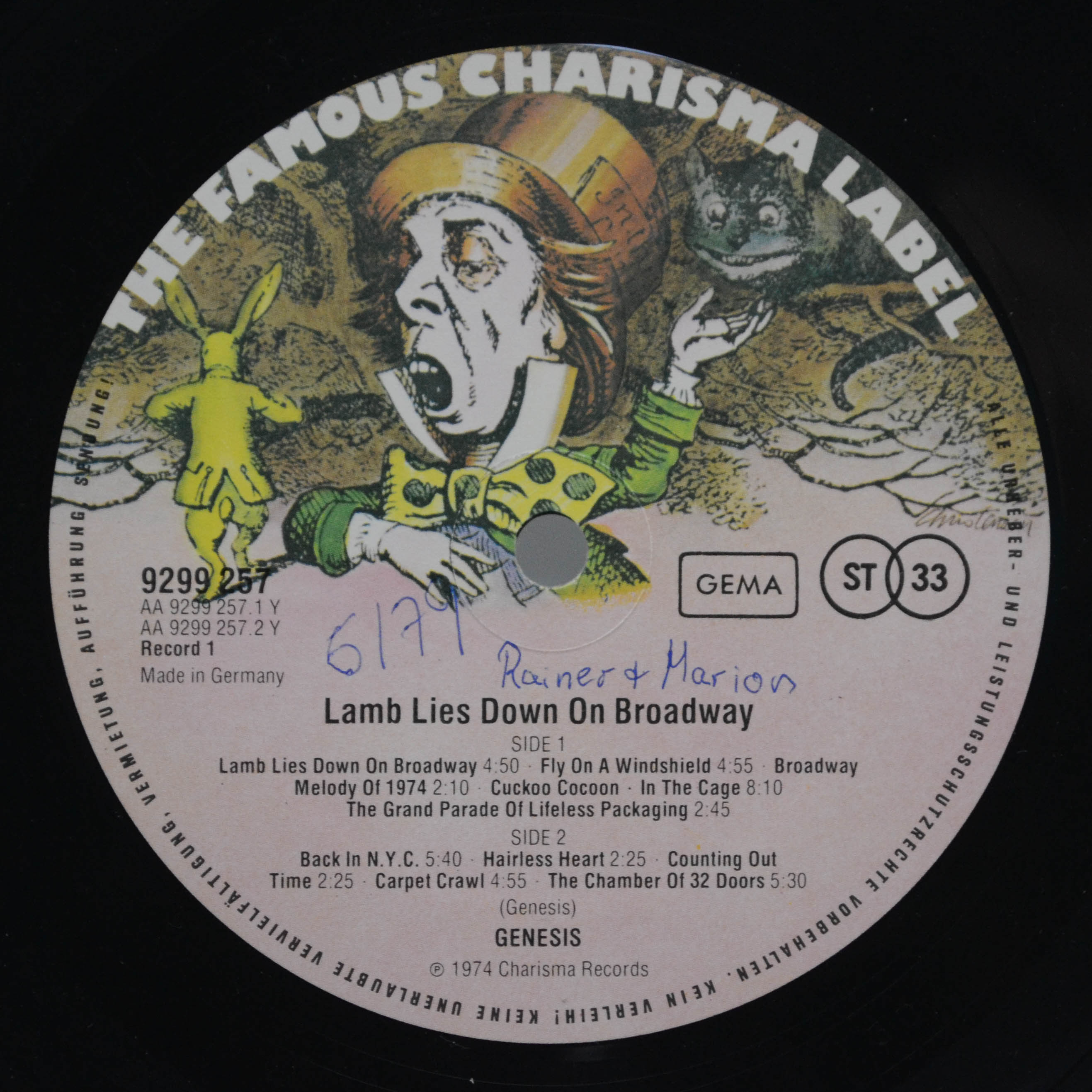 Genesis — The Lamb Lies Down On Broadway (2LP), 1974