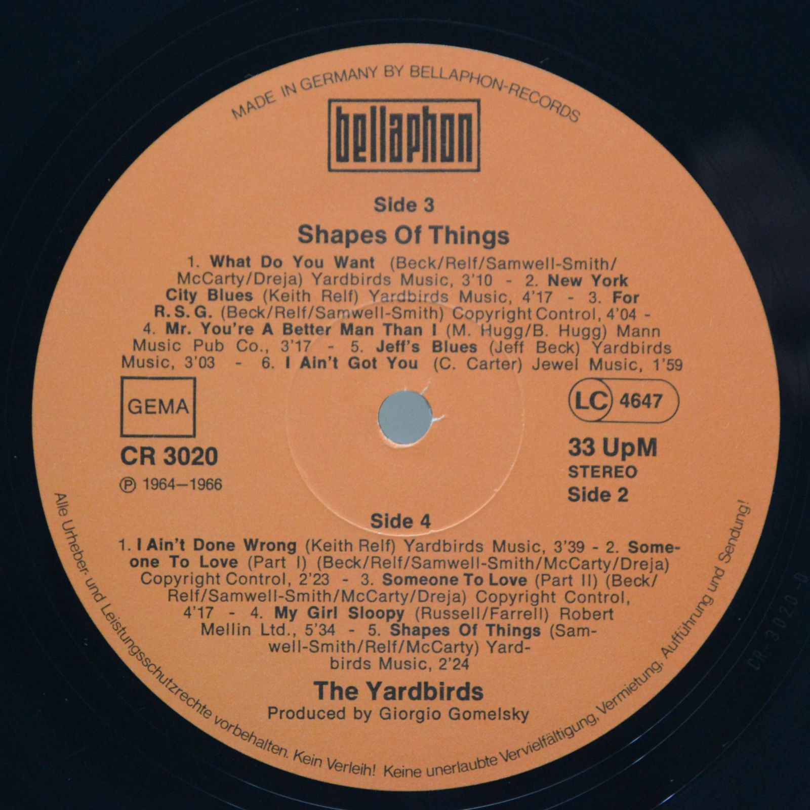 Виниловая пластинка Yardbirds — Shapes Of Things (2LP), 1977