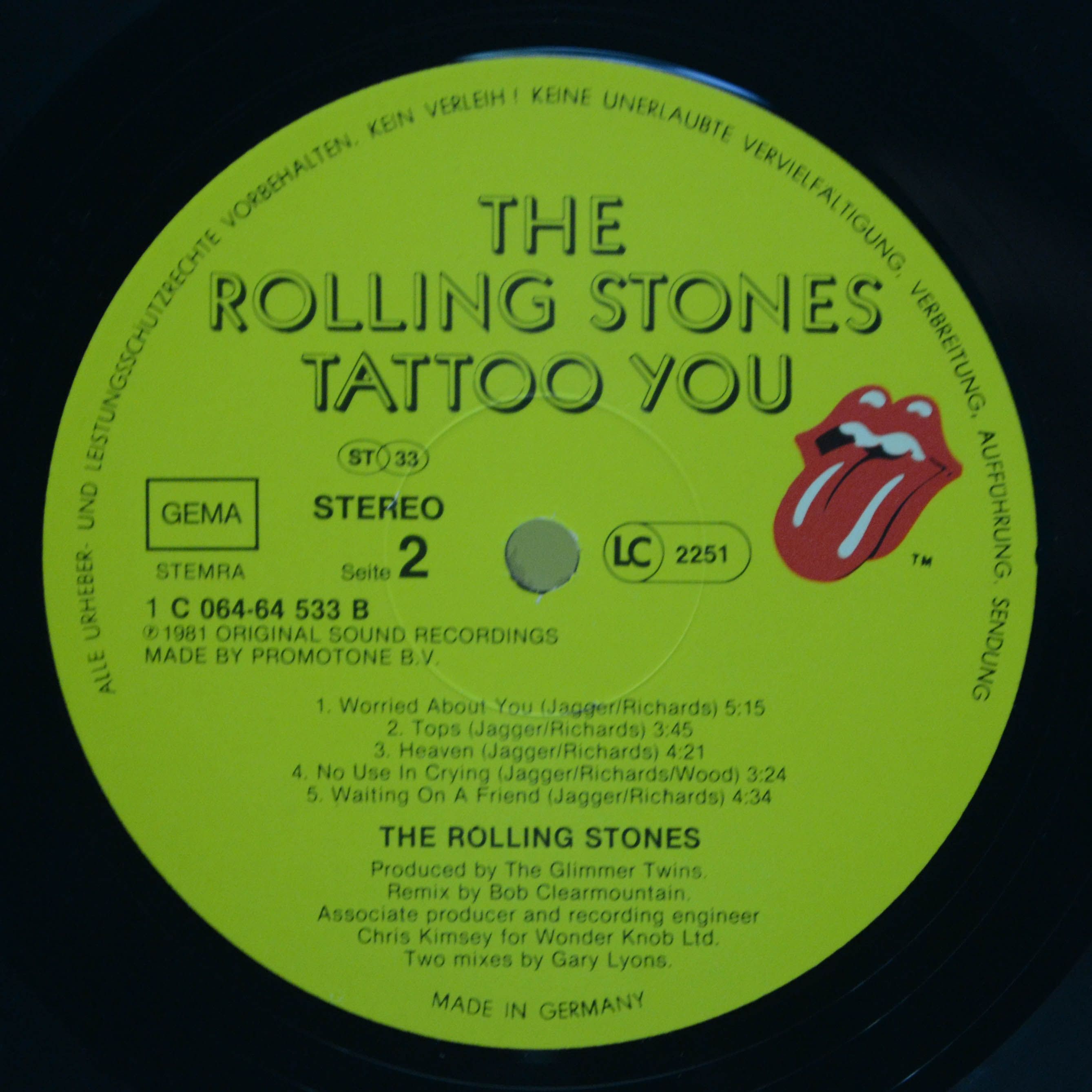 Rolling Stones — Tattoo You, 1981