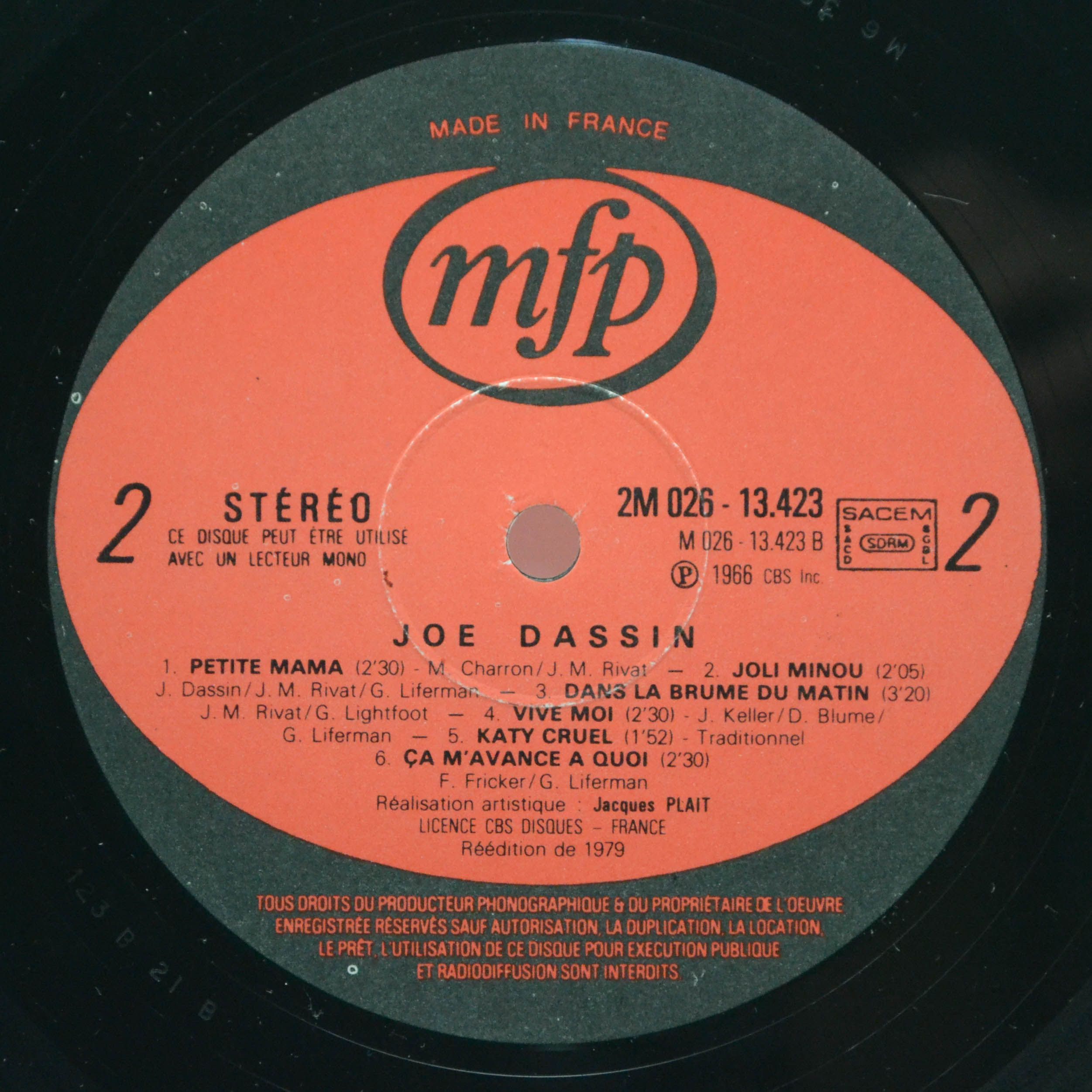 Виниловая пластинка Joe Dassin — Joe Dassin (France), 1979