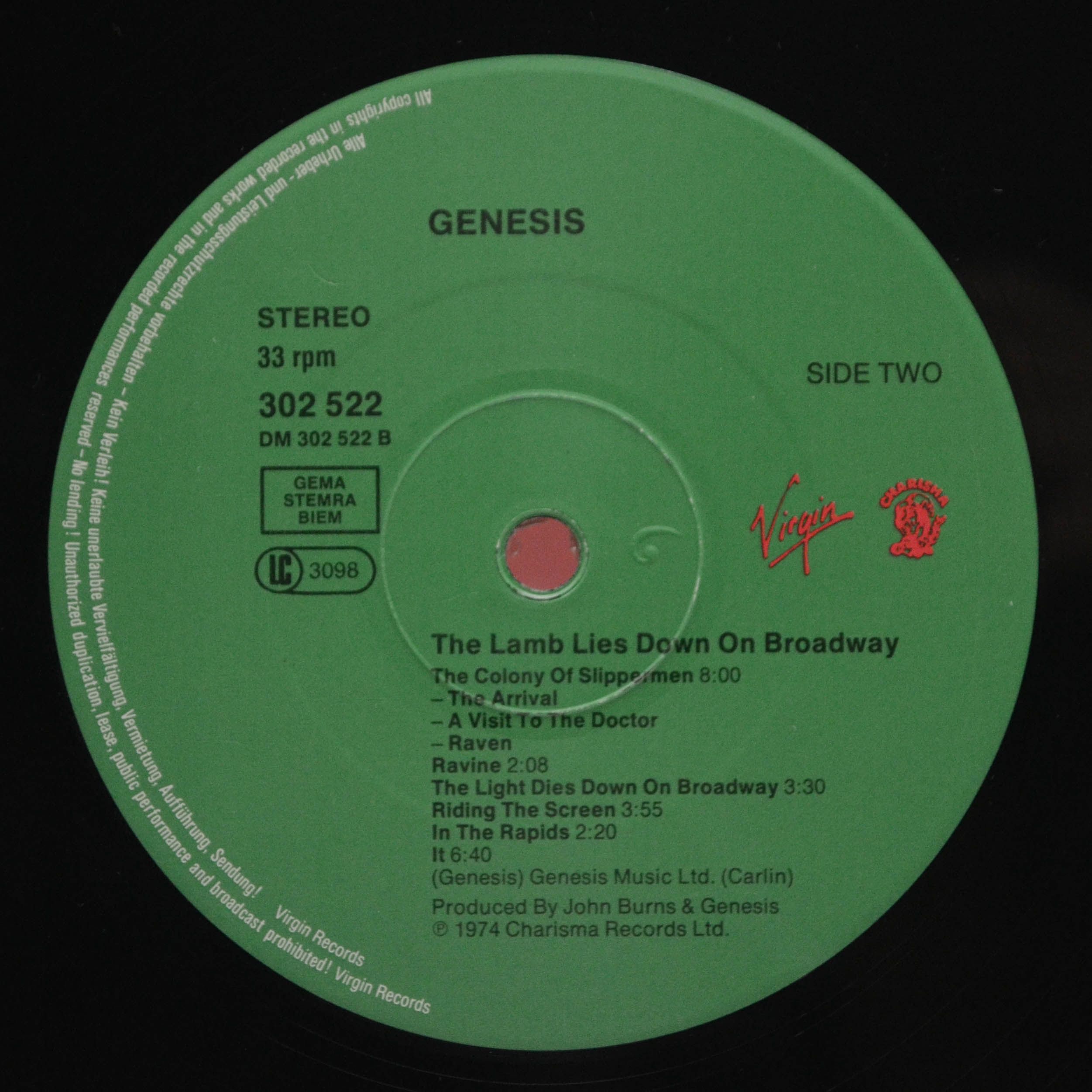 Genesis — The Lamb Lies Down On Broadway (2LP), 1974