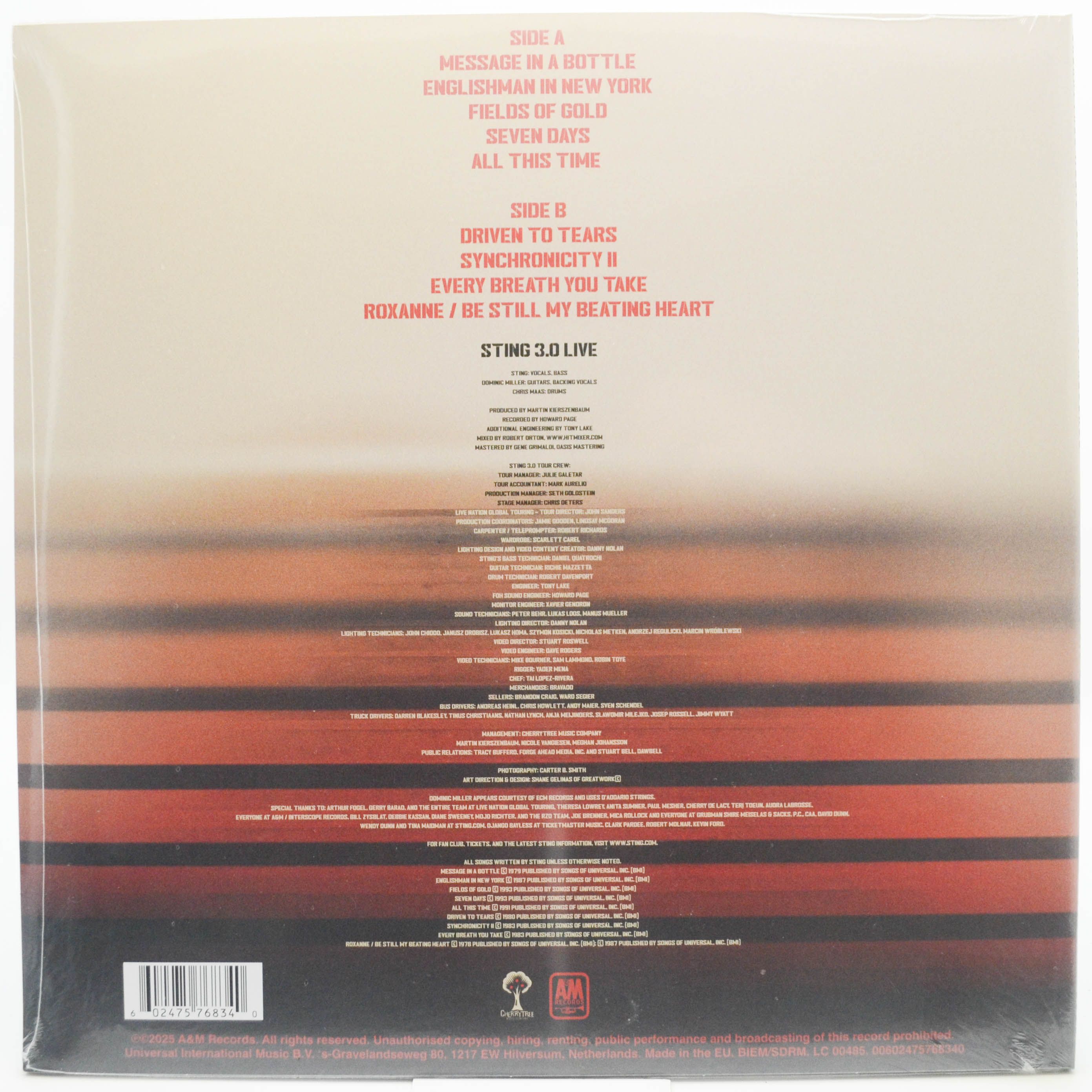 Sting — 3.0 Live, 2025