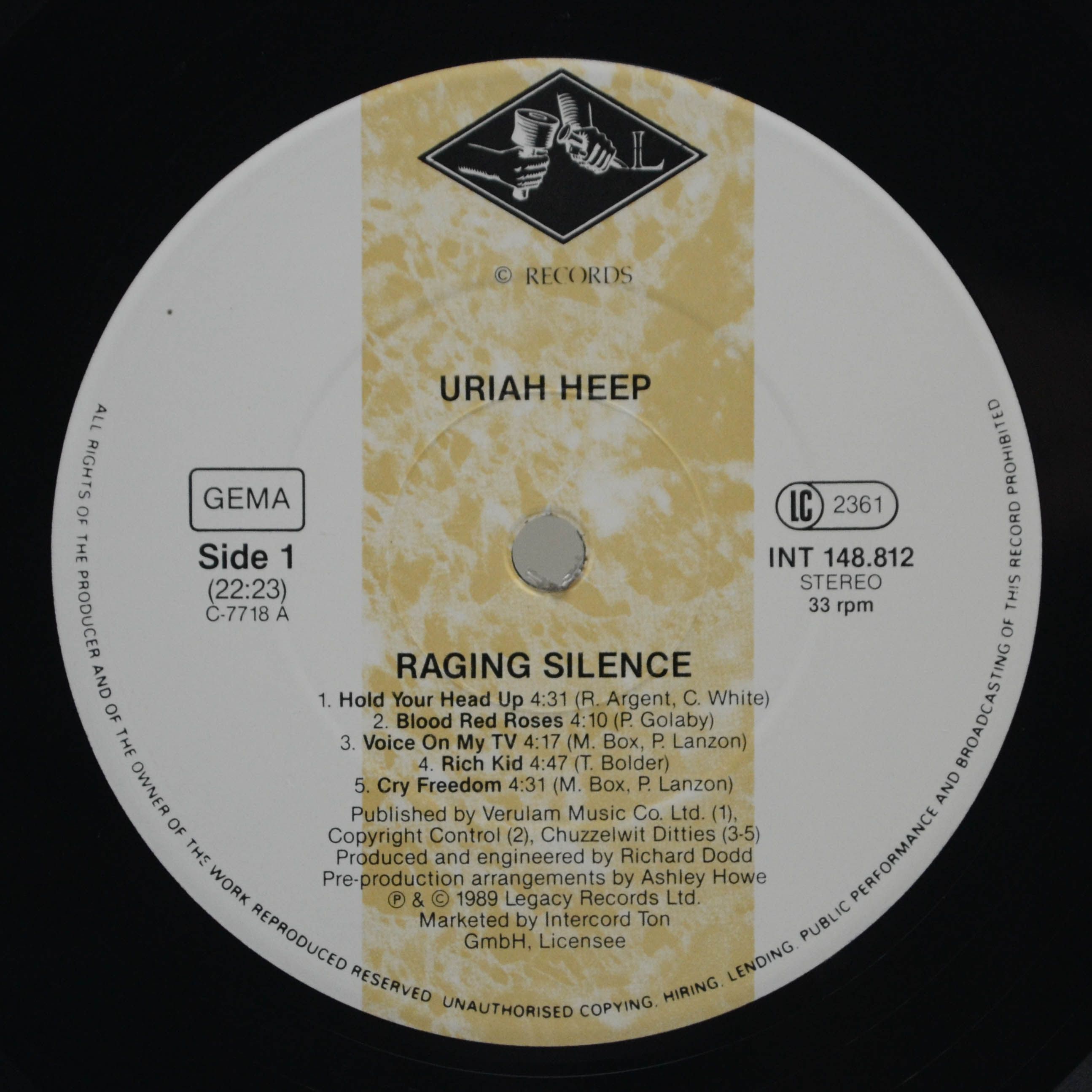 Uriah Heep — Raging Silence, 1989