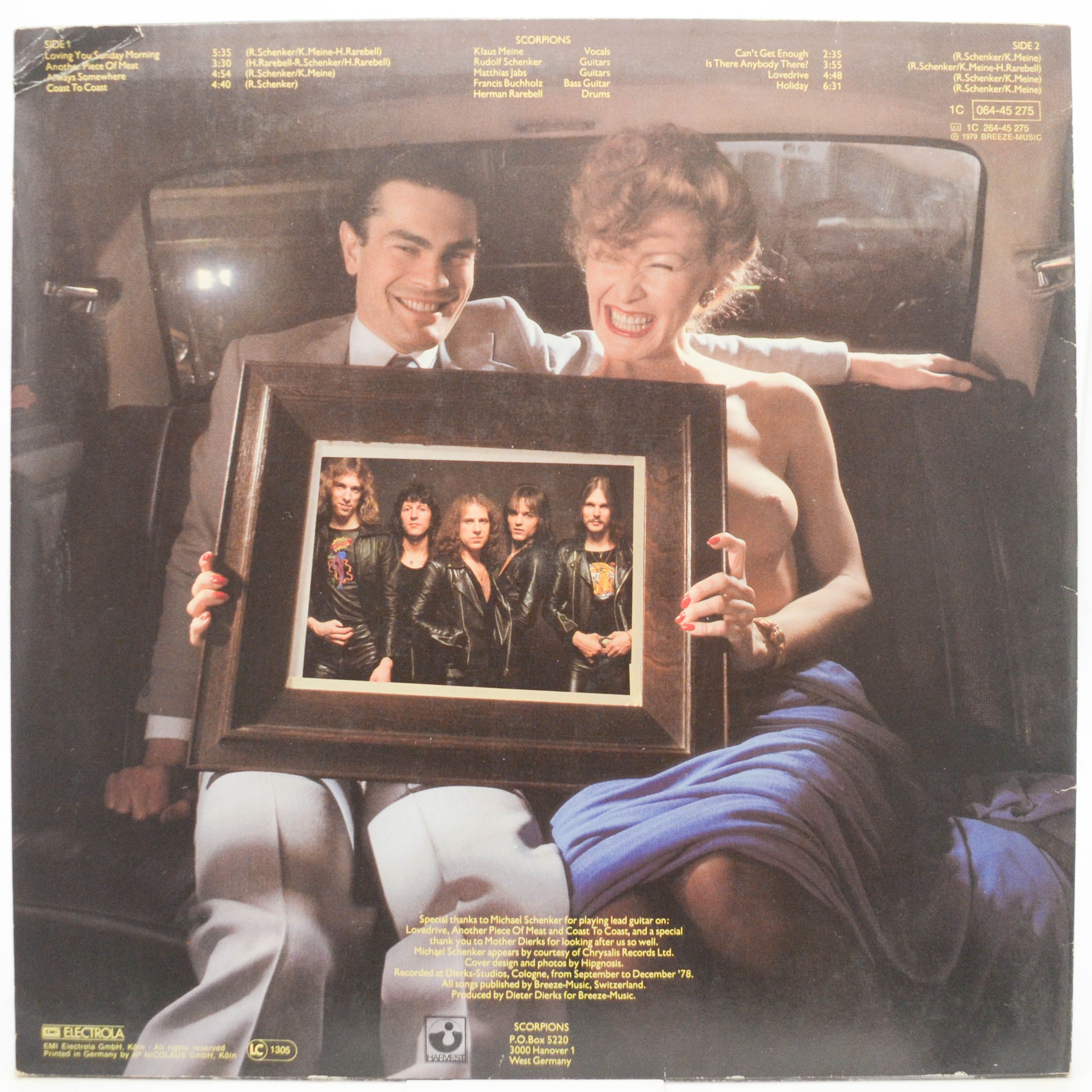 Виниловая пластинка Scorpions — Lovedrive, 1979