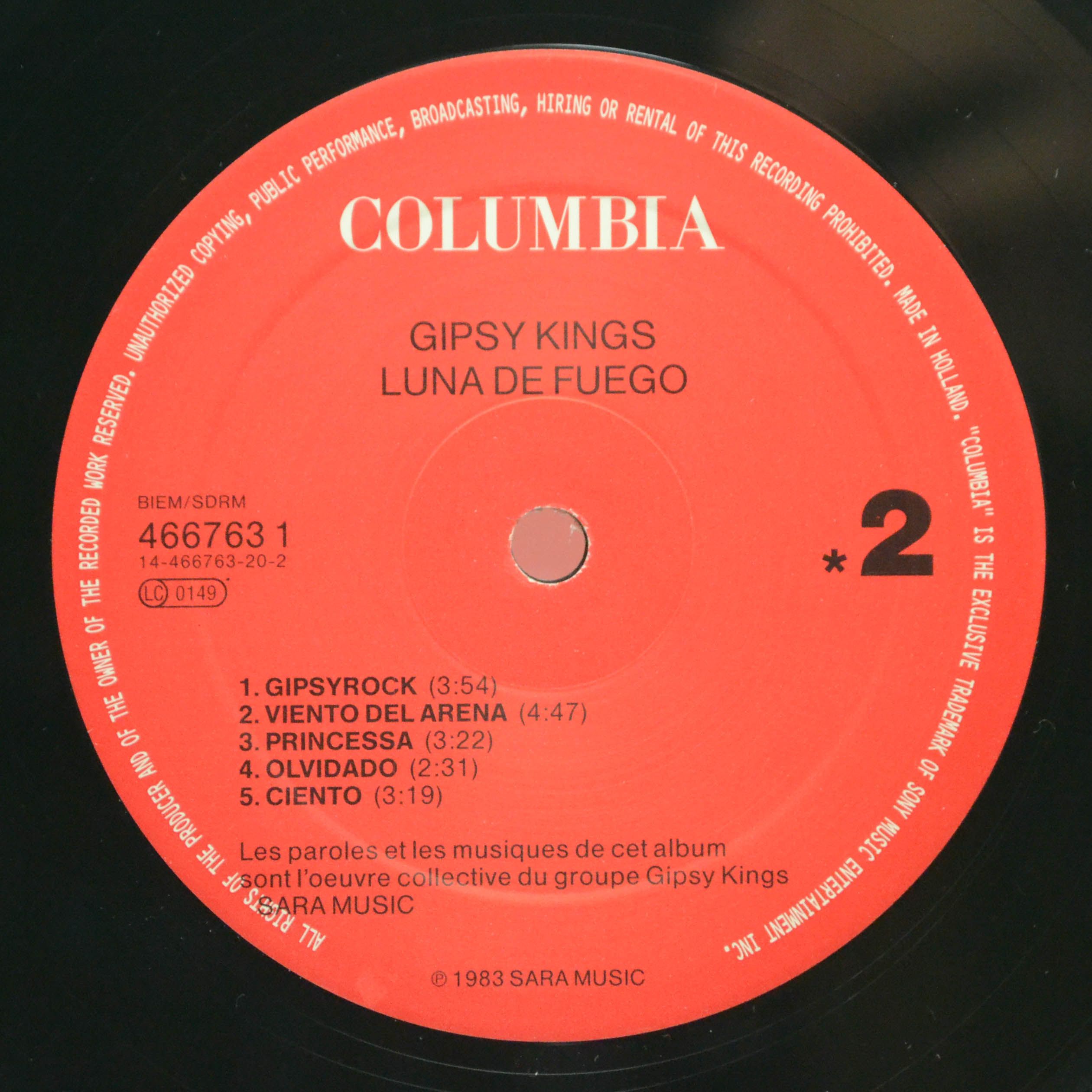Виниловая пластинка Gipsy Kings — Luna De Fuego, 1983