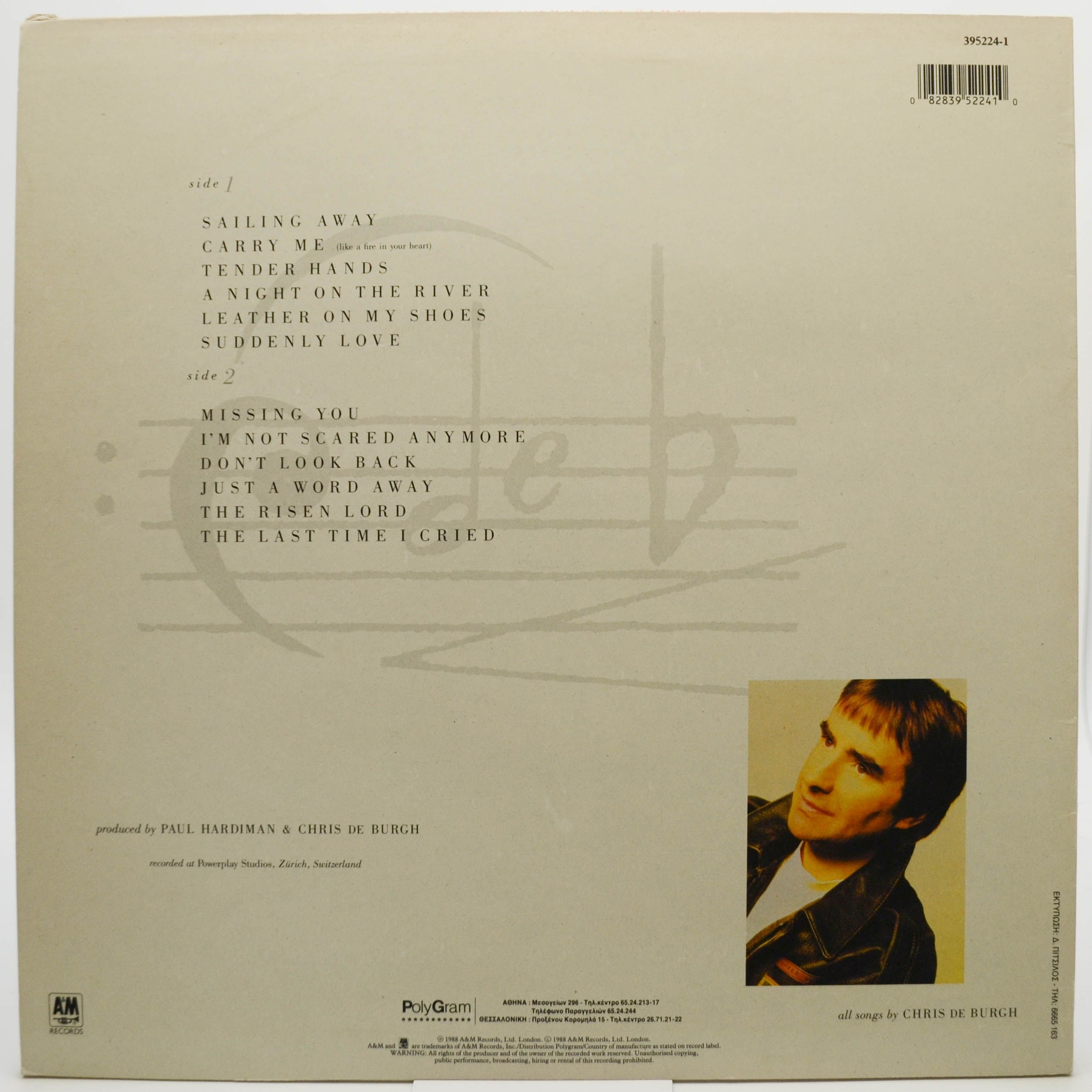 Виниловая пластинка Chris de Burgh — Flying Colours, 1988