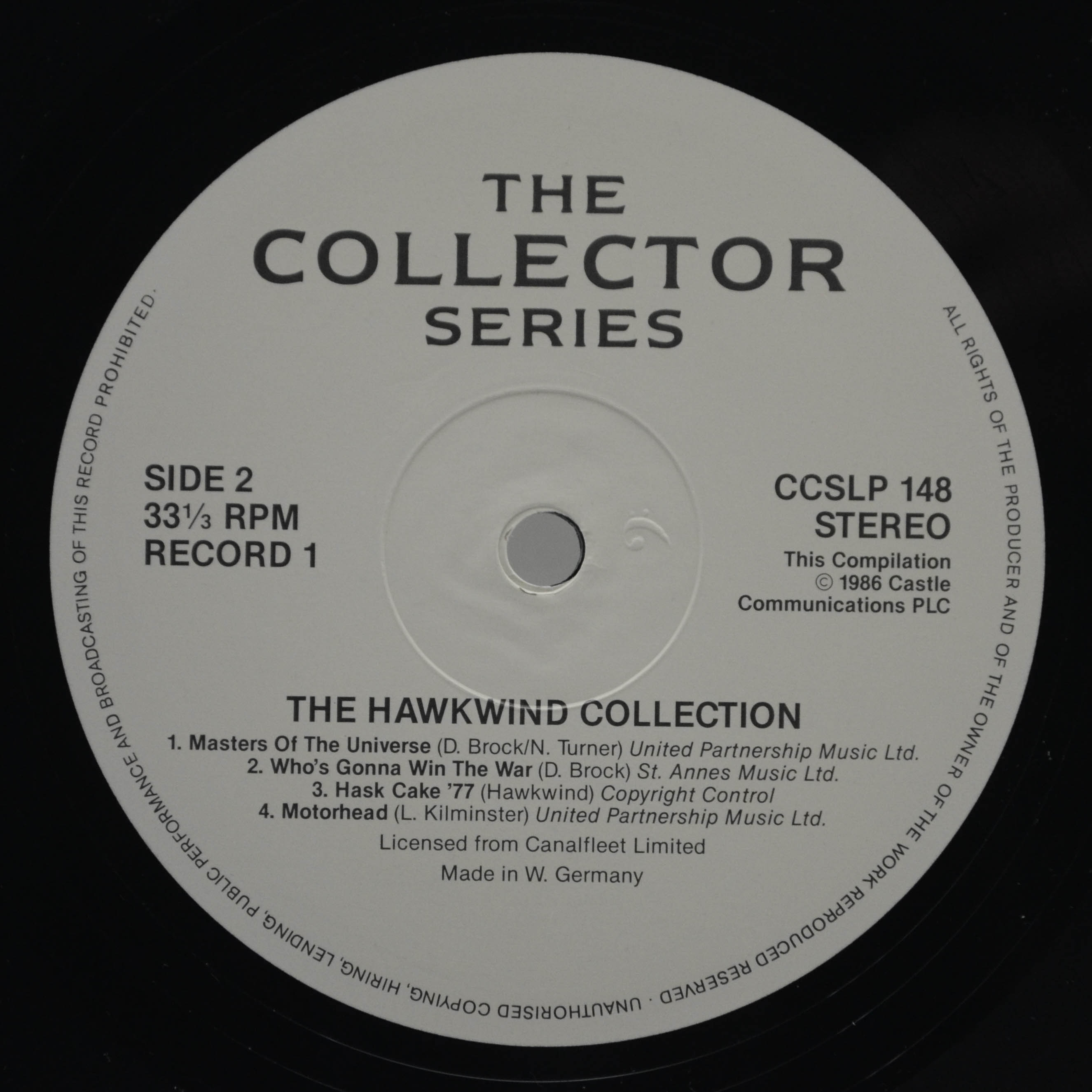 Виниловая пластинка Hawkwind — The Hawkwind Collection (2LP, UK), 1986