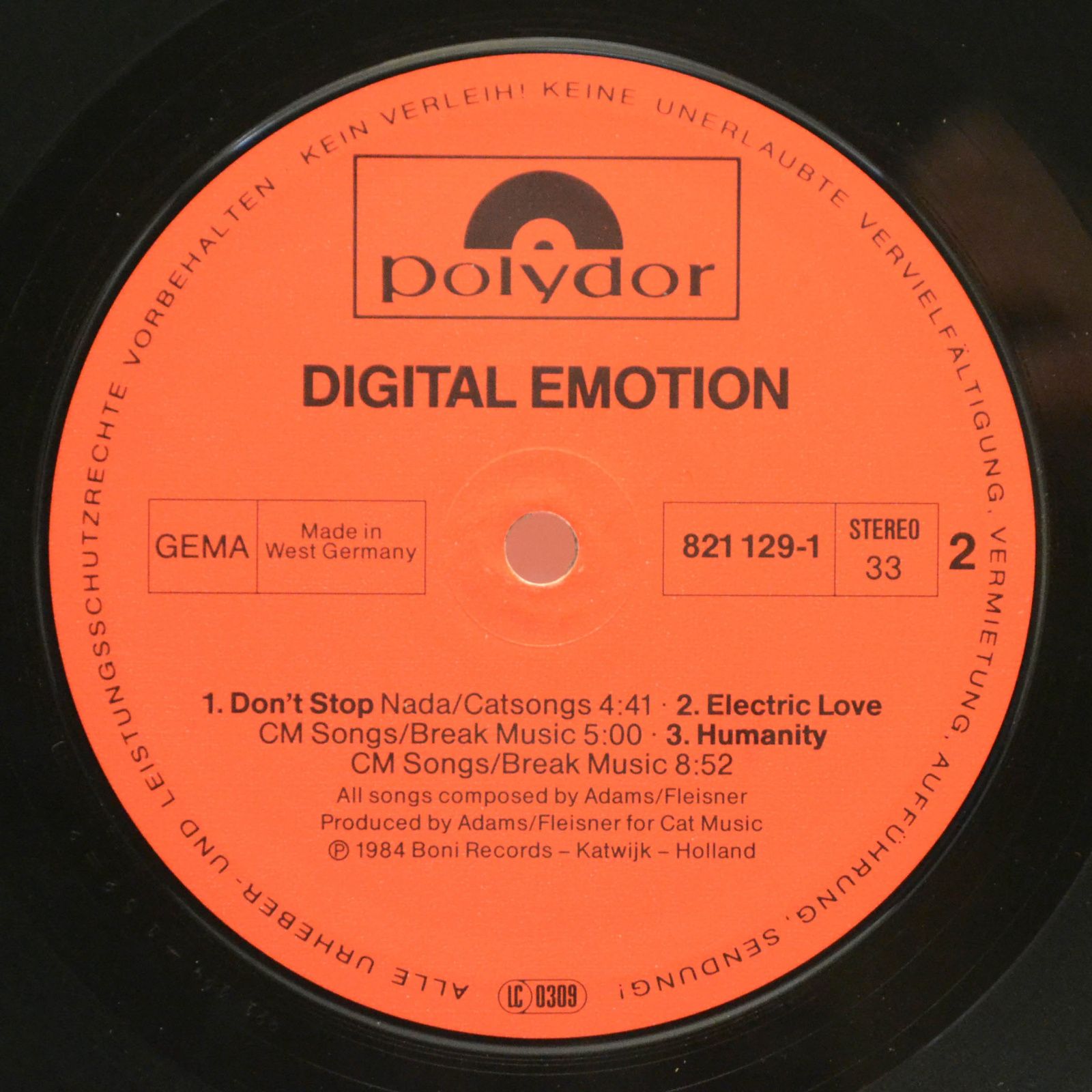 Digital Emotion — Digital Emotion, 1984