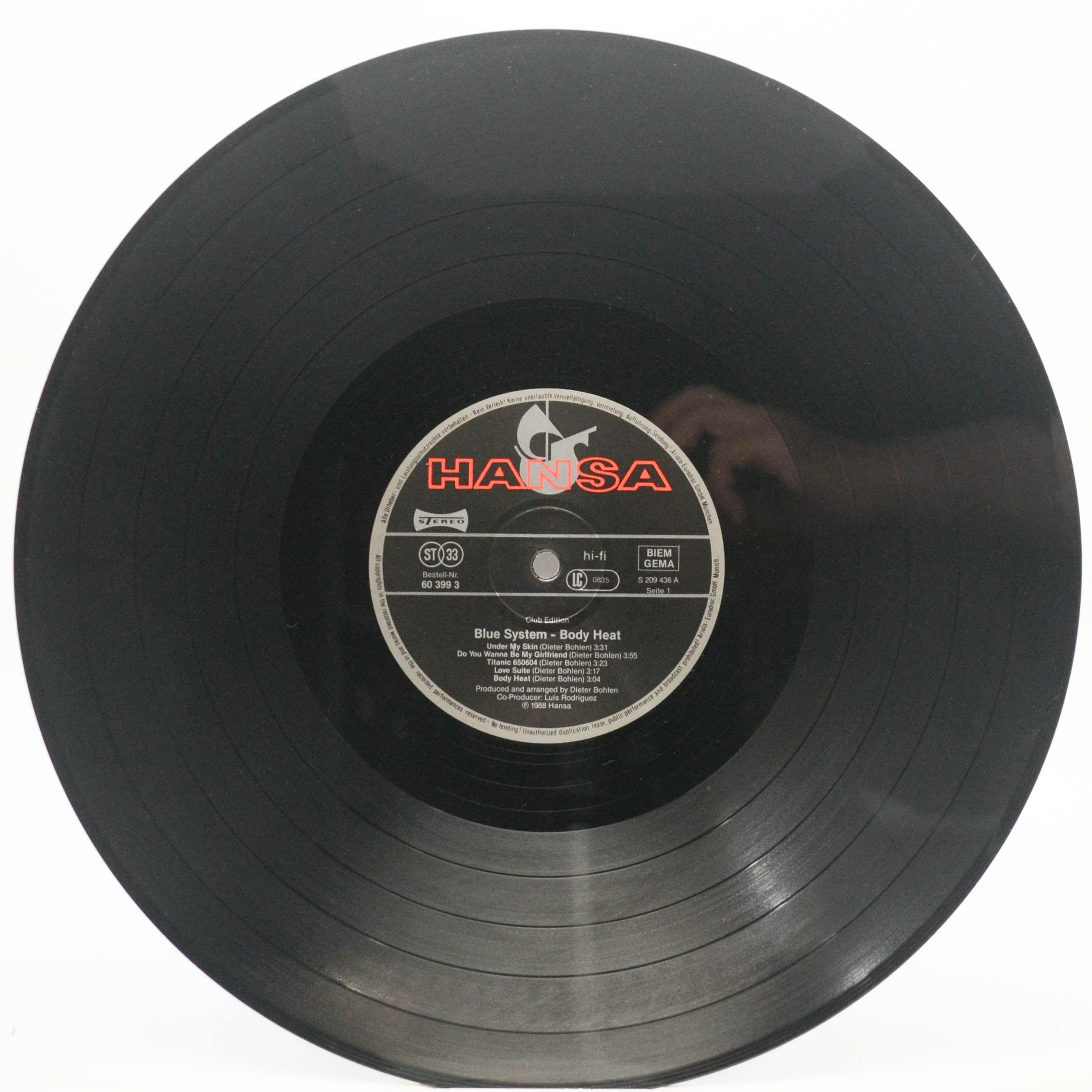 Blue System — Body Heat, 1988