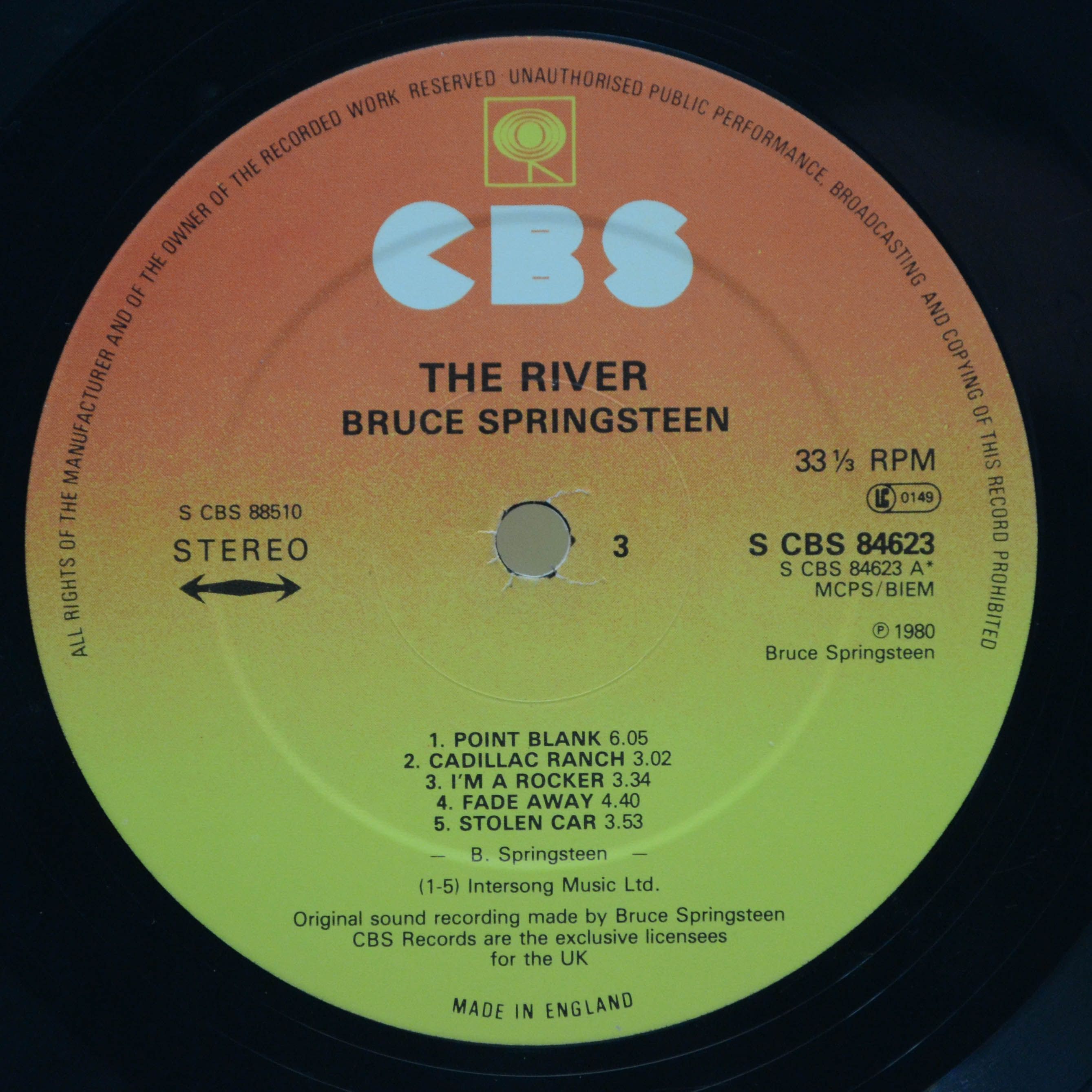 Bruce Springsteen — The River (2LP, UK), 1980