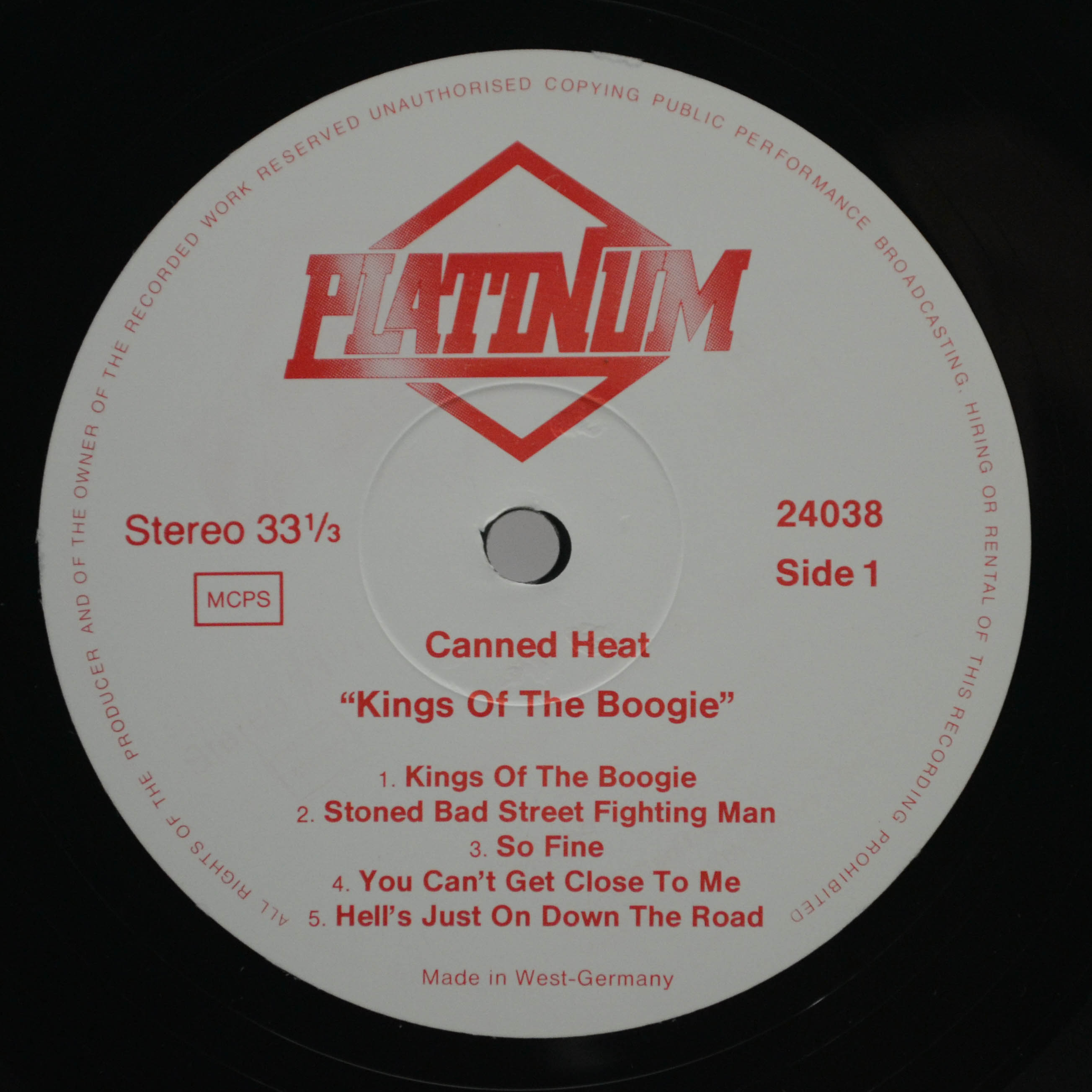 Виниловая пластинка Canned Heat — Kings Of The Boogie, 1985