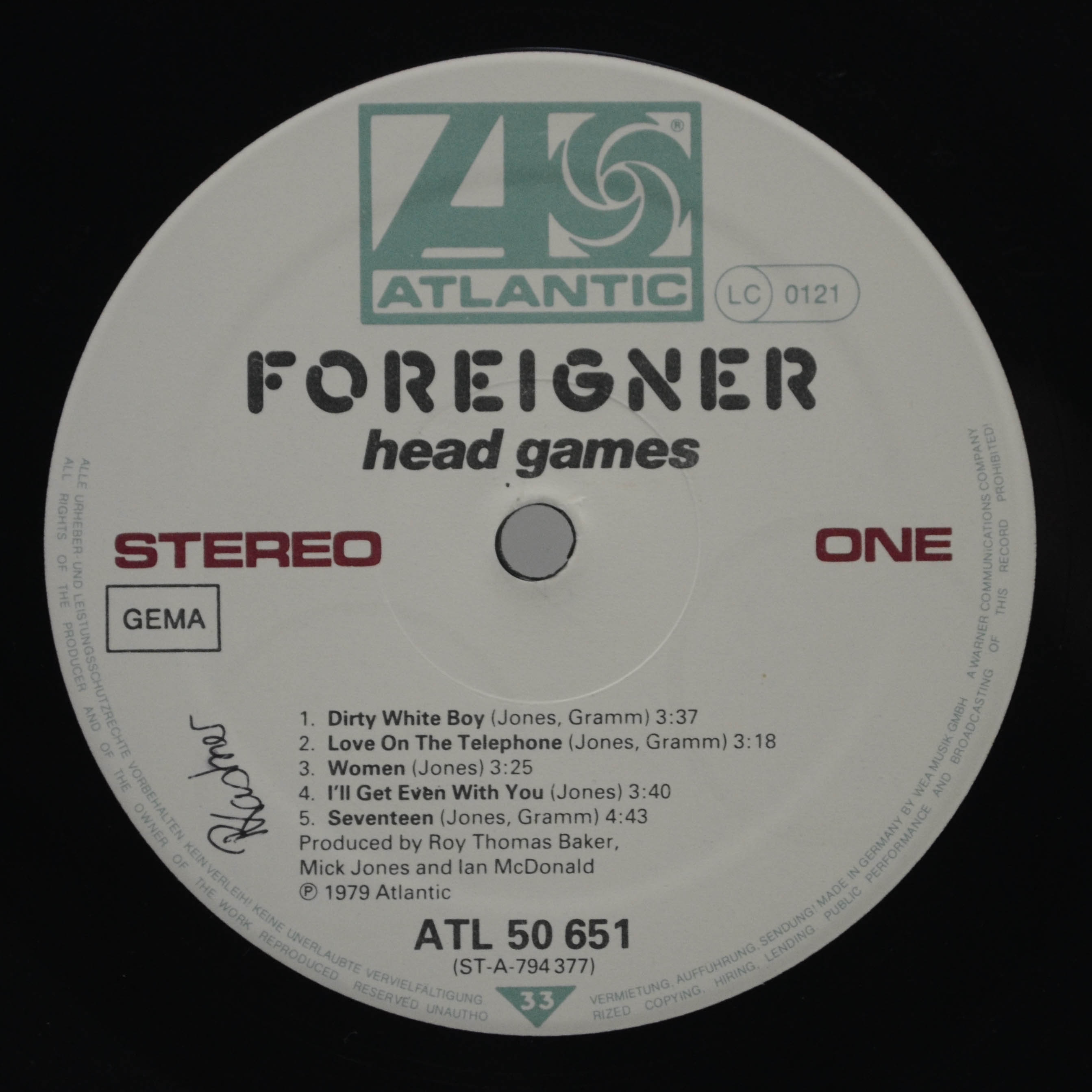 Виниловая пластинка Foreigner — Head Games, 1979