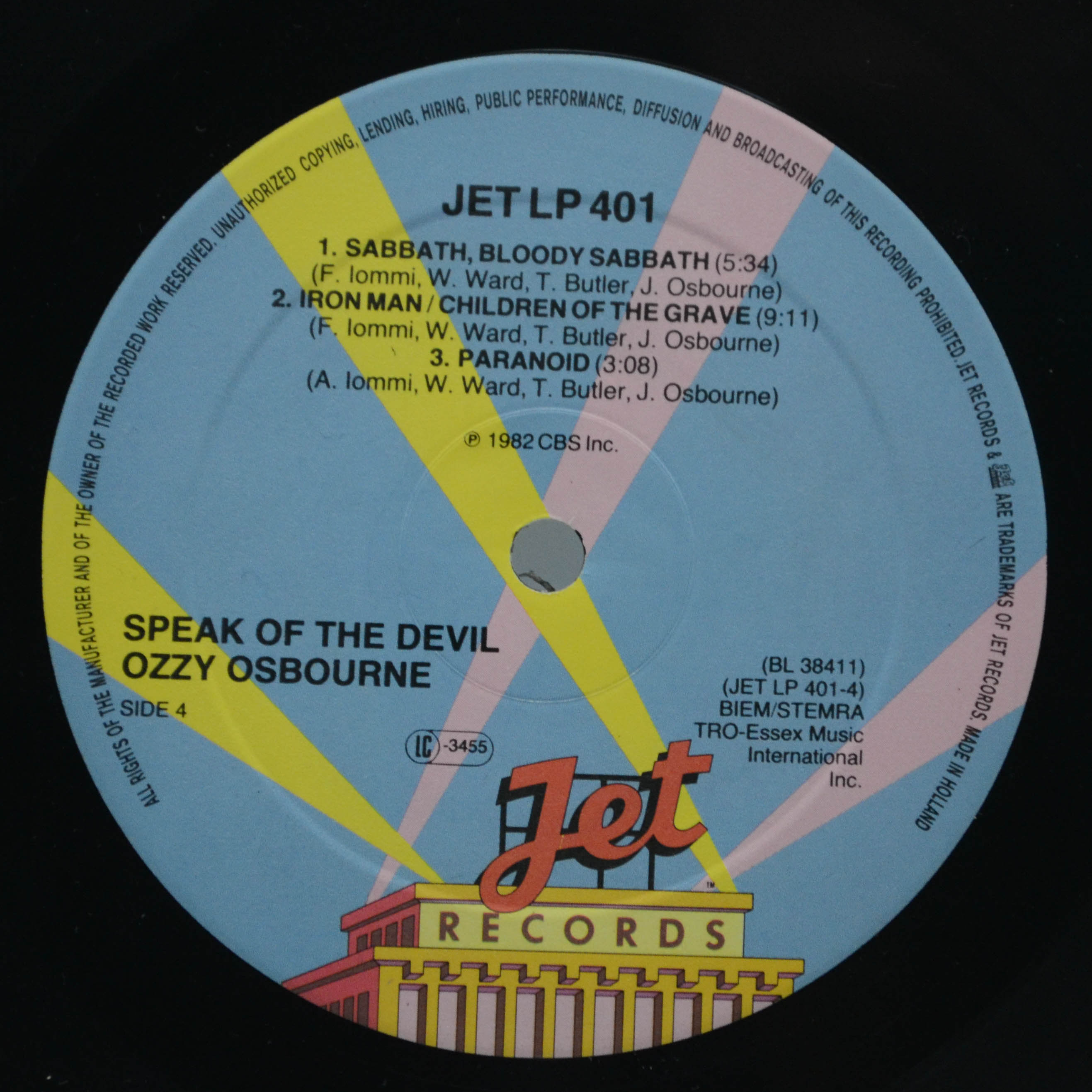 Виниловая пластинка Ozzy Osbourne — Speak Of The Devil (2LP), 1982