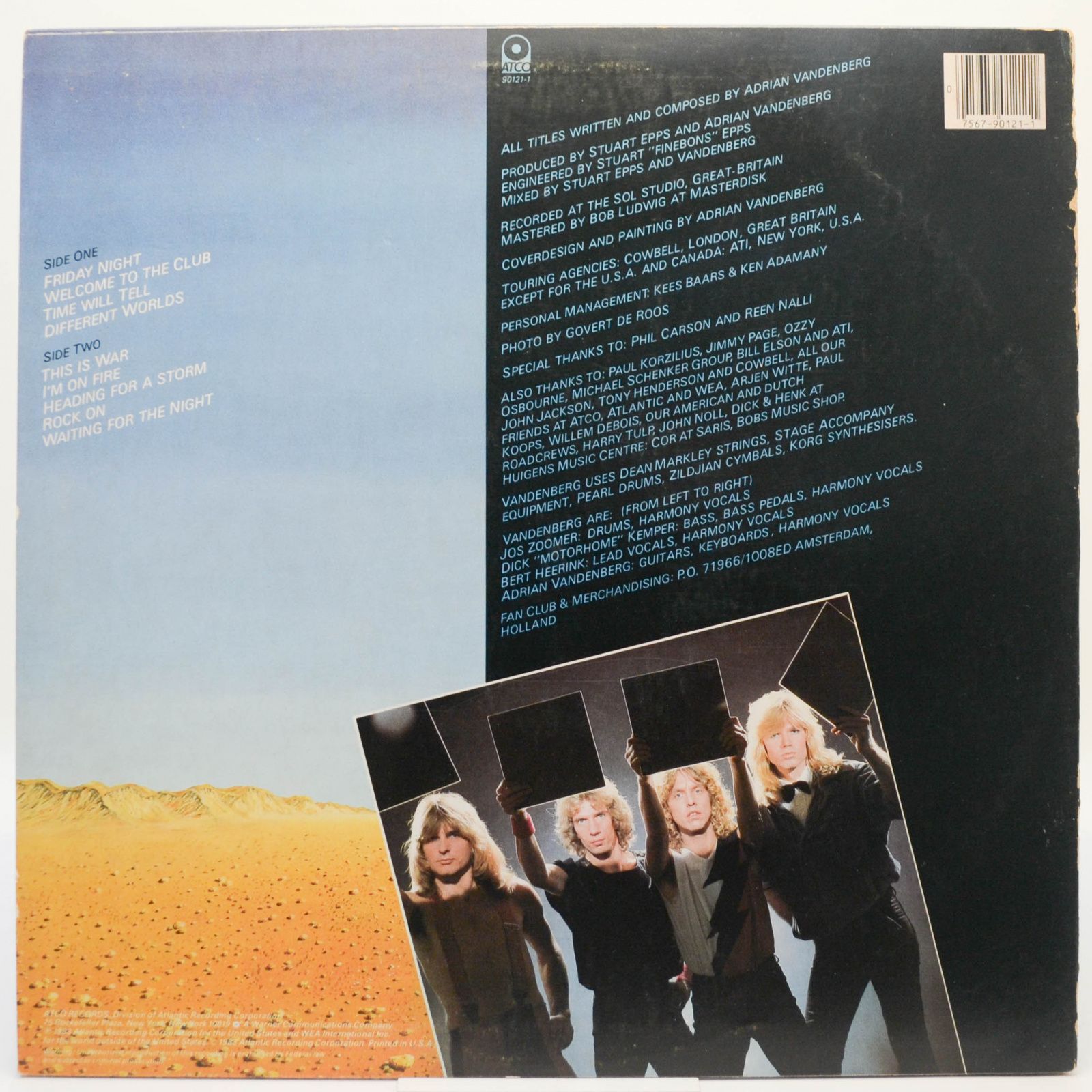 Виниловая пластинка Vandenberg — Heading For A Storm (USA), 1983