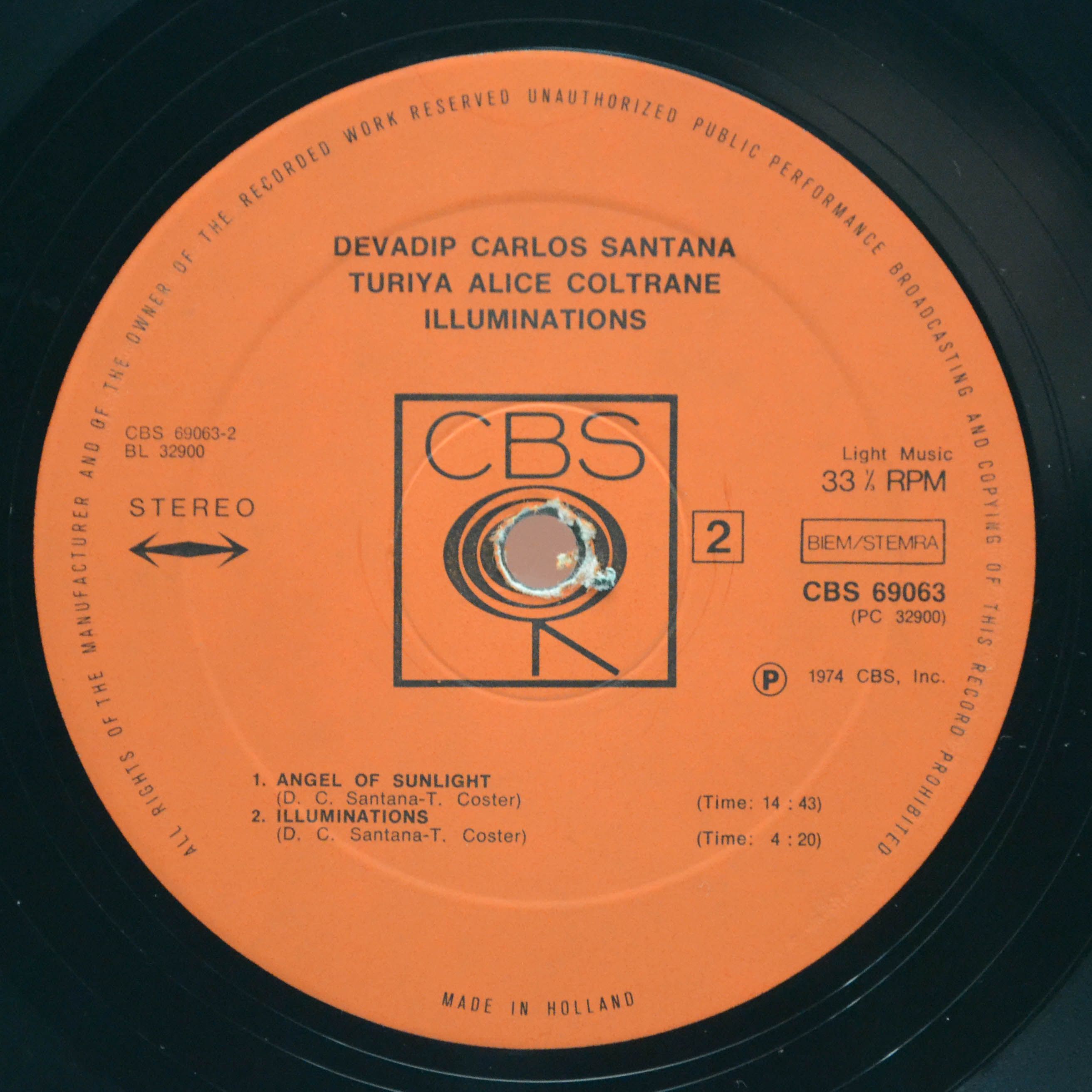 Devadip Carlos Santana & Turiya Alice Coltrane — Illuminations, 1974